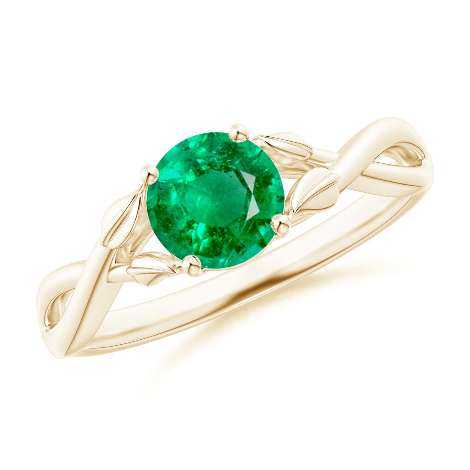 AAA - Emerald / 0.75 CT / 14 KT Yellow Gold