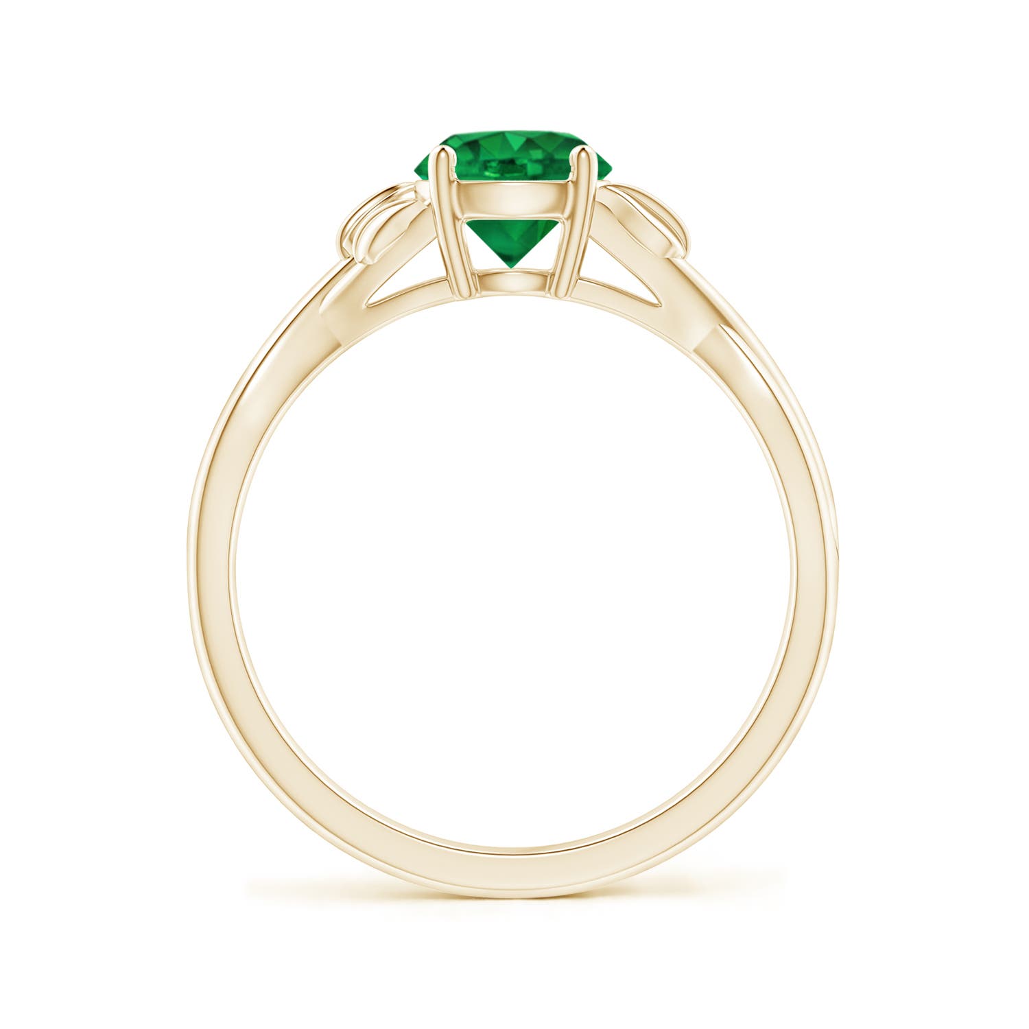 AAA - Emerald / 0.75 CT / 14 KT Yellow Gold