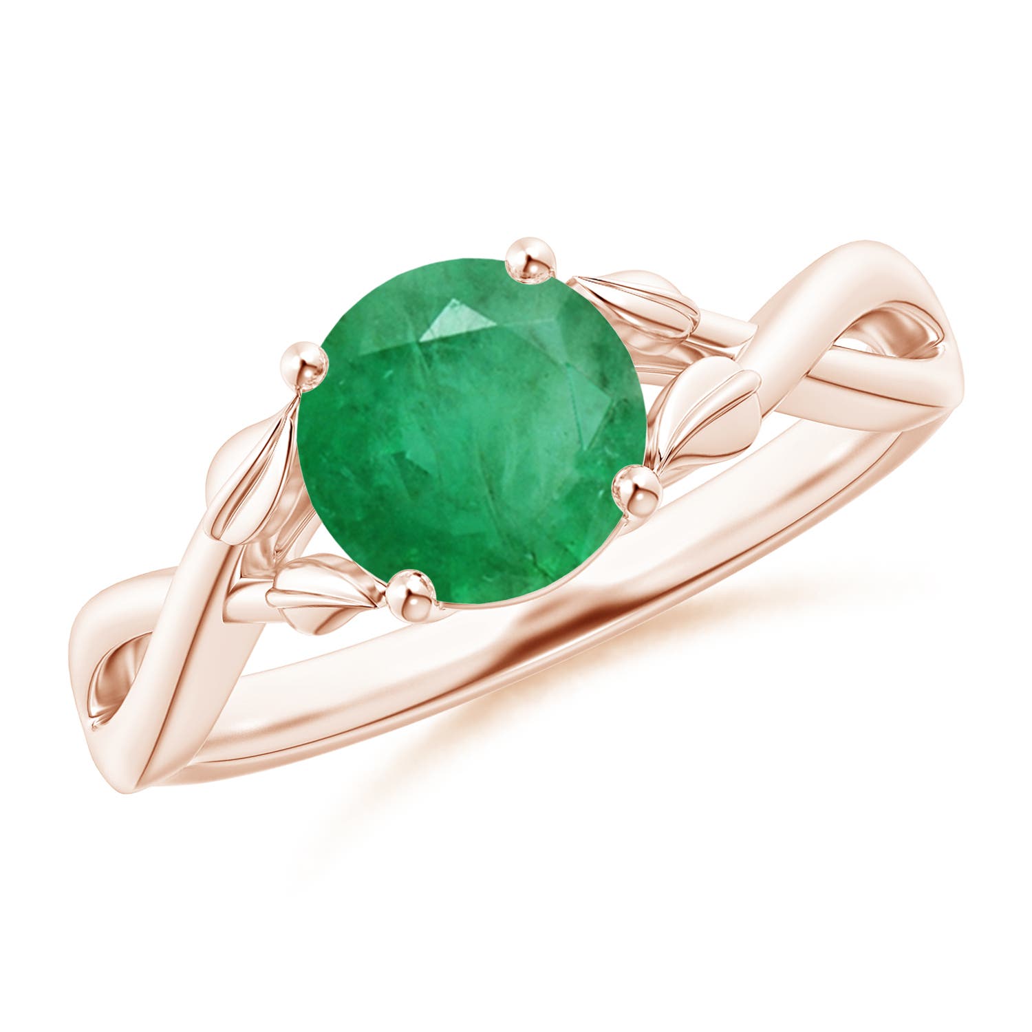 A - Emerald / 1.2 CT / 14 KT Rose Gold