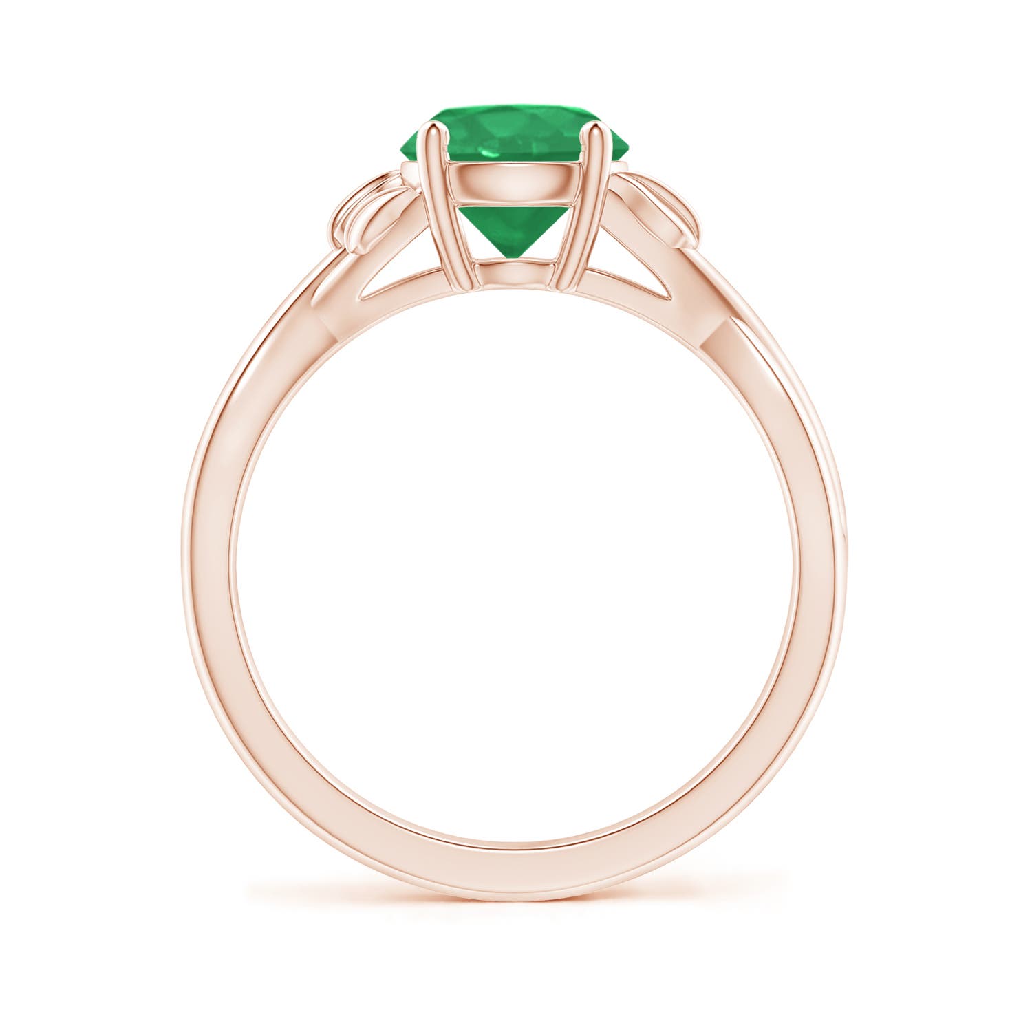 A - Emerald / 1.2 CT / 14 KT Rose Gold