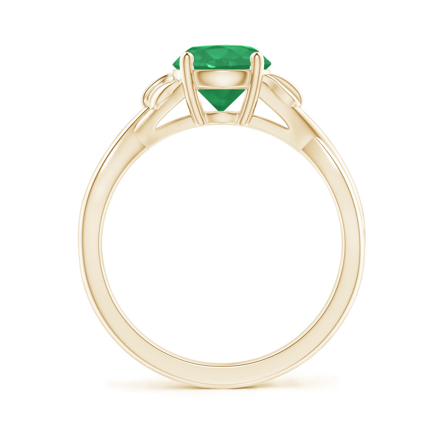 A - Emerald / 1.2 CT / 14 KT Yellow Gold