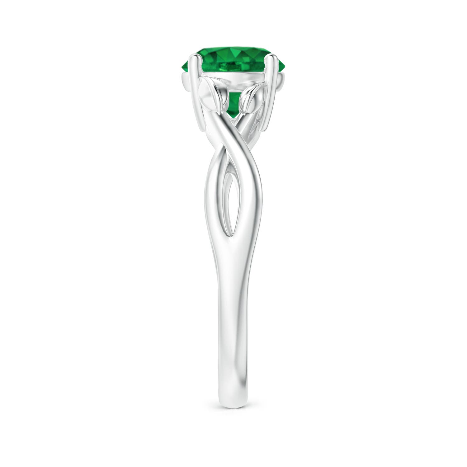 AAA - Emerald / 1.2 CT / 14 KT White Gold