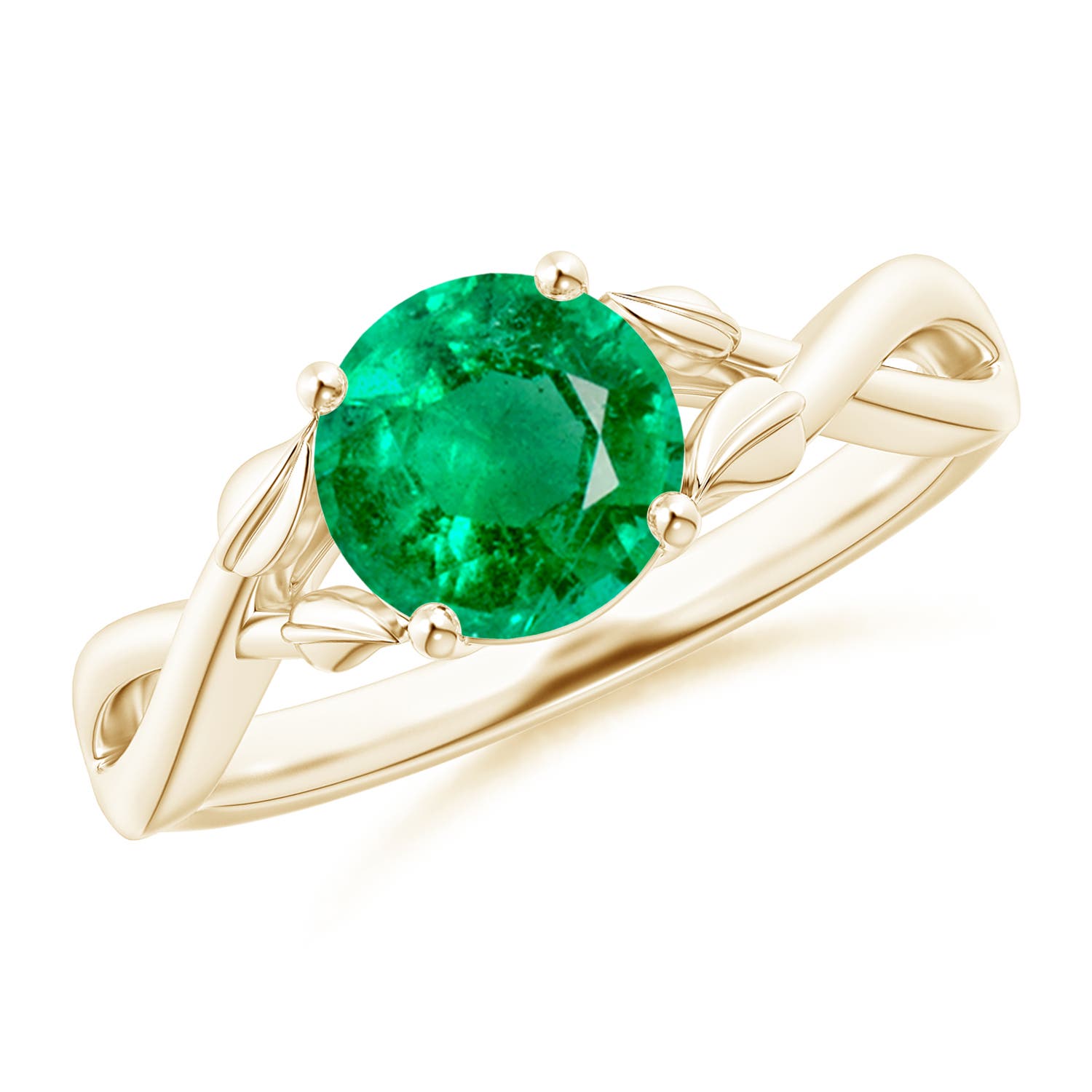 AAA - Emerald / 1.2 CT / 14 KT Yellow Gold