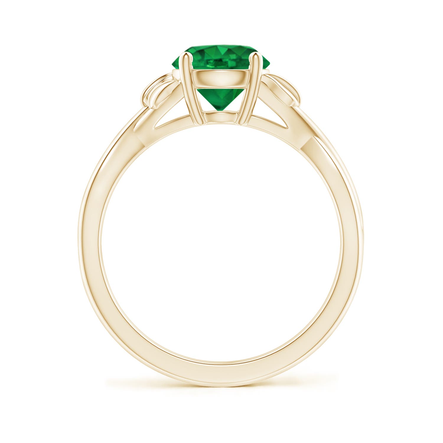 AAA - Emerald / 1.2 CT / 14 KT Yellow Gold