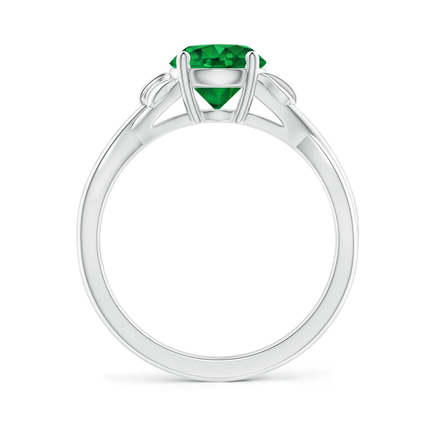 AAAA - Emerald / 1.2 CT / 14 KT White Gold