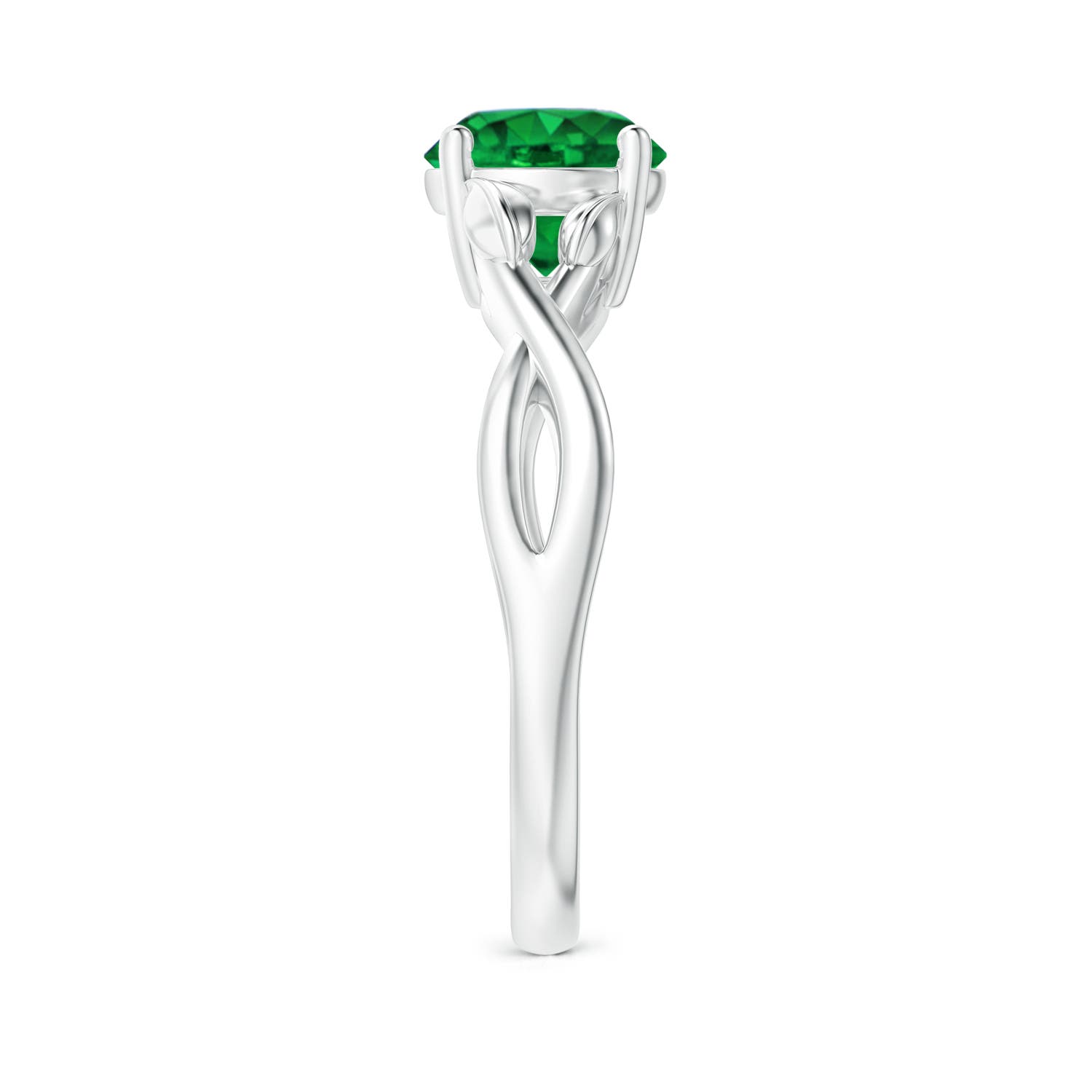 AAAA - Emerald / 1.2 CT / 14 KT White Gold