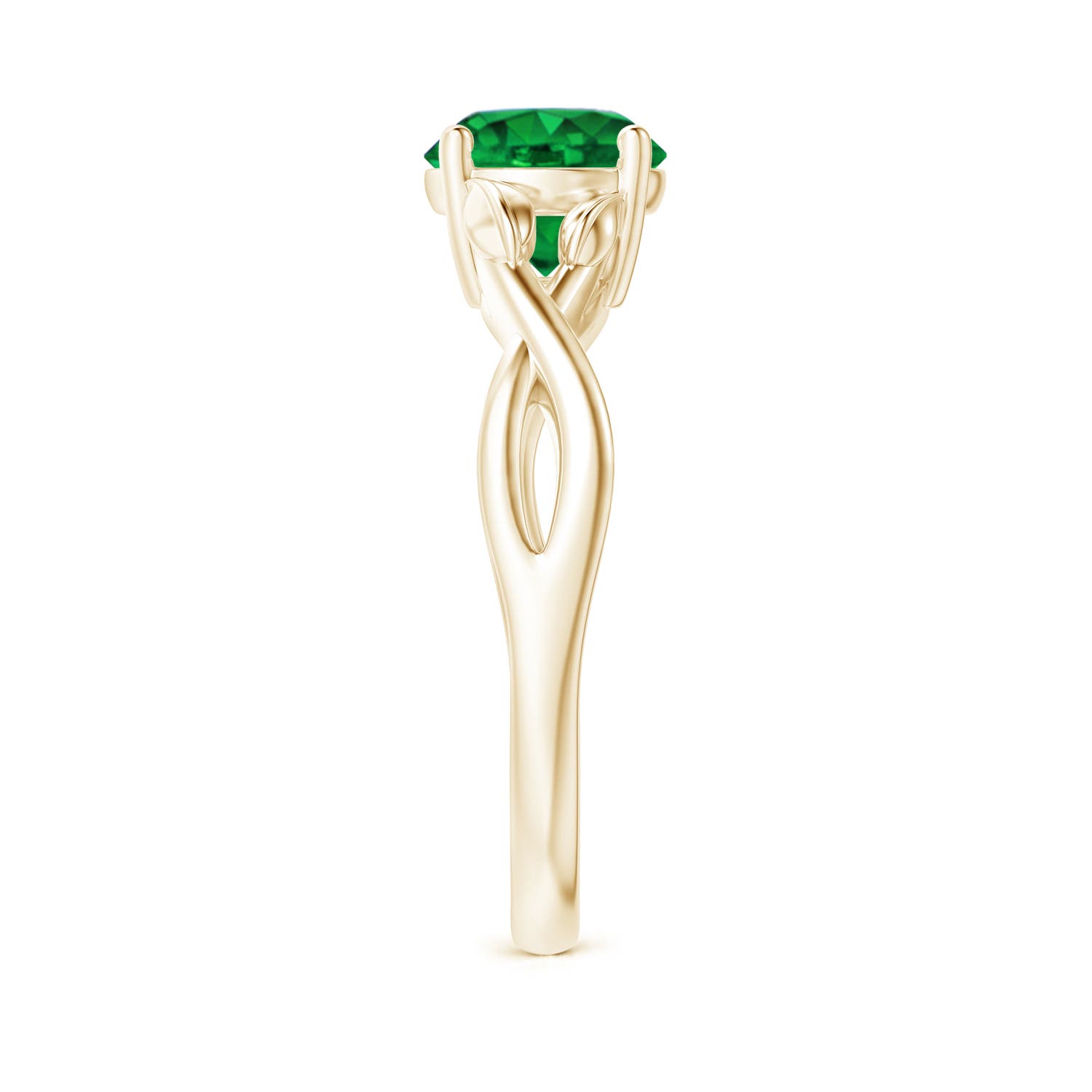 AAAA - Emerald / 1.2 CT / 14 KT Yellow Gold