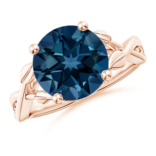 Round AAAA London Blue Topaz