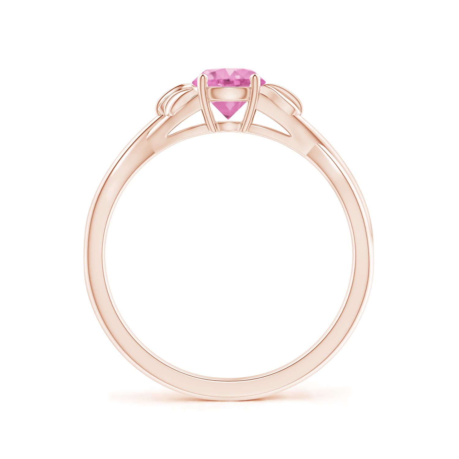 A - Pink Sapphire / 0.6 CT / 14 KT Rose Gold