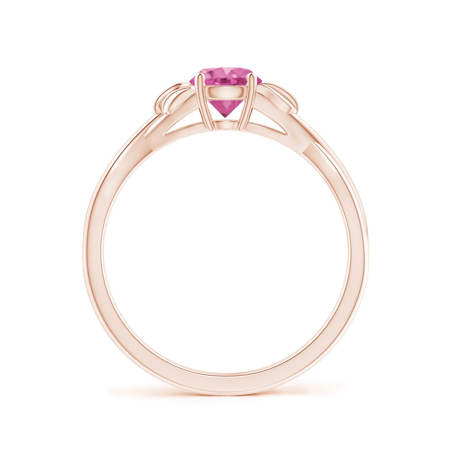 AAA - Pink Sapphire / 0.6 CT / 14 KT Rose Gold