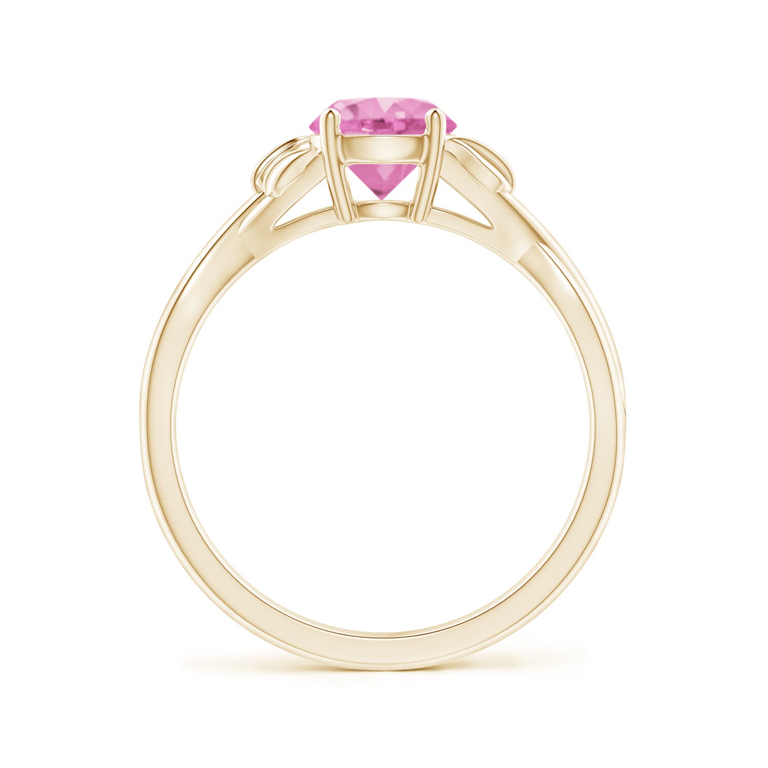 A - Pink Sapphire / 1 CT / 14 KT Yellow Gold