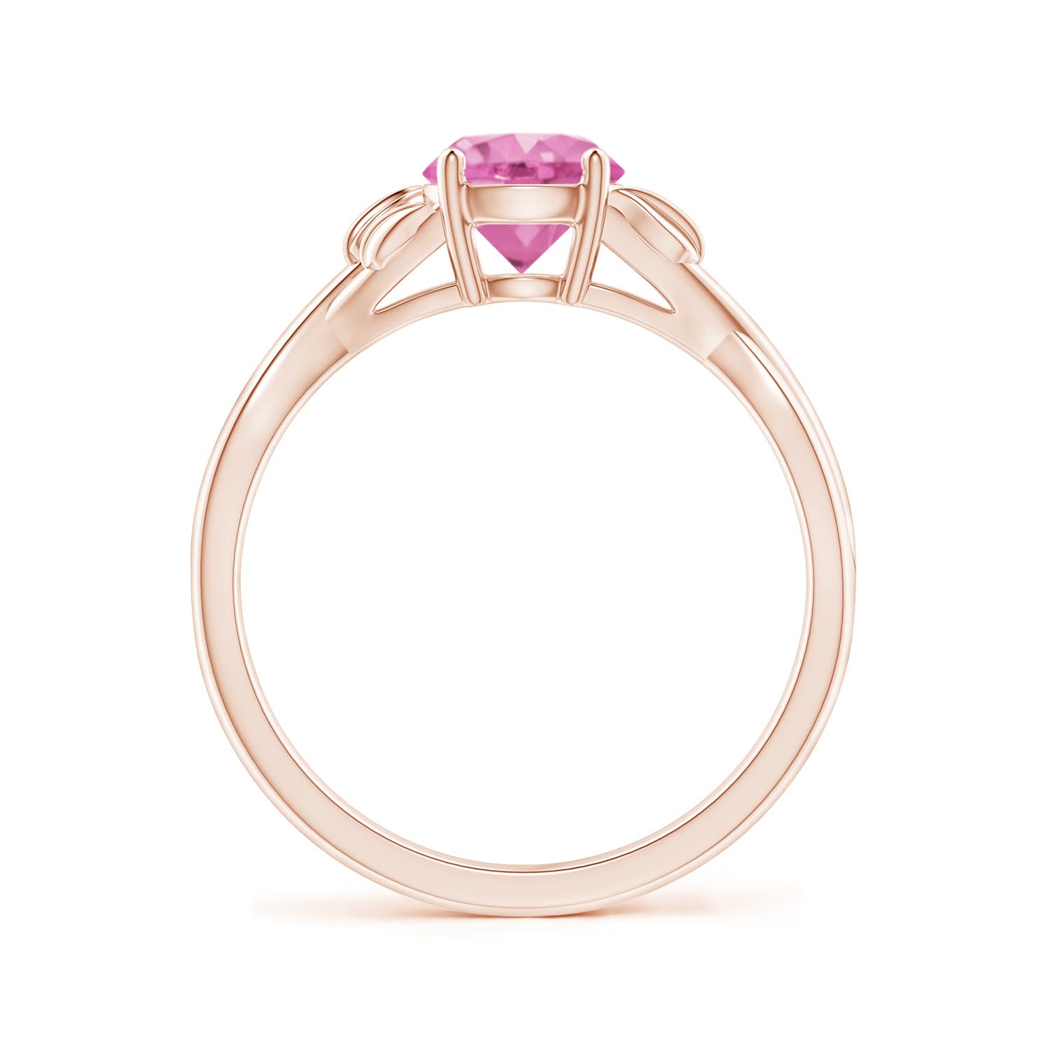 AA - Pink Sapphire / 1 CT / 14 KT Rose Gold