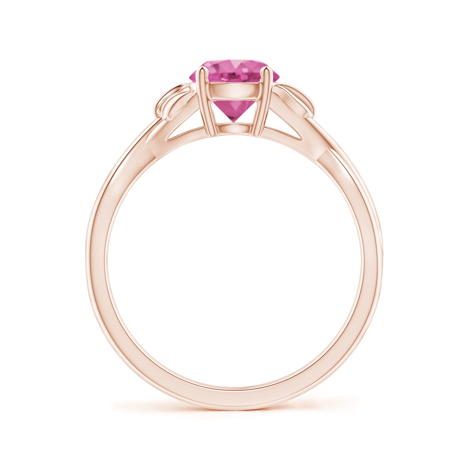 AAA - Pink Sapphire / 1 CT / 14 KT Rose Gold