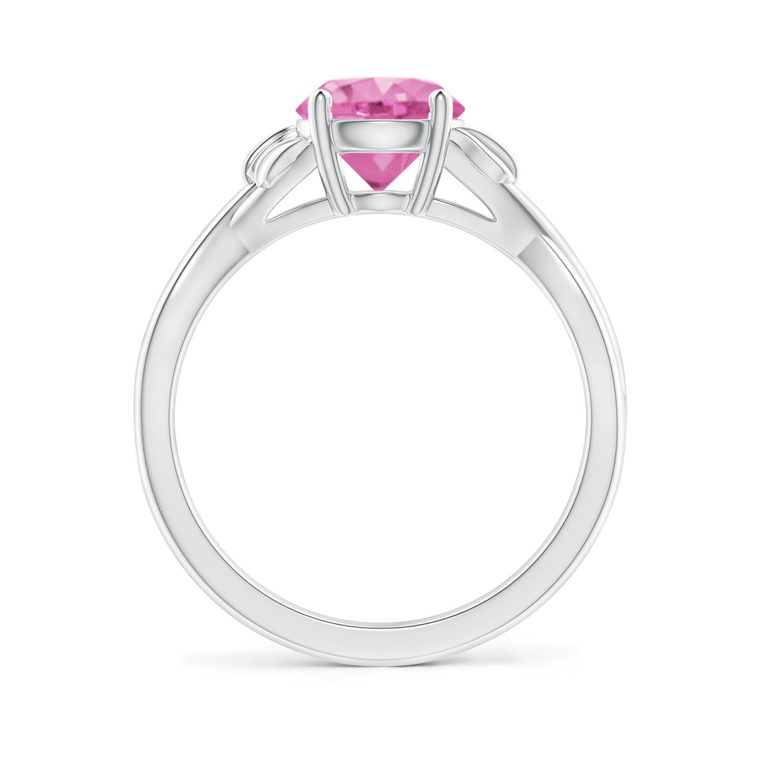 AA - Pink Sapphire / 1.6 CT / 14 KT White Gold