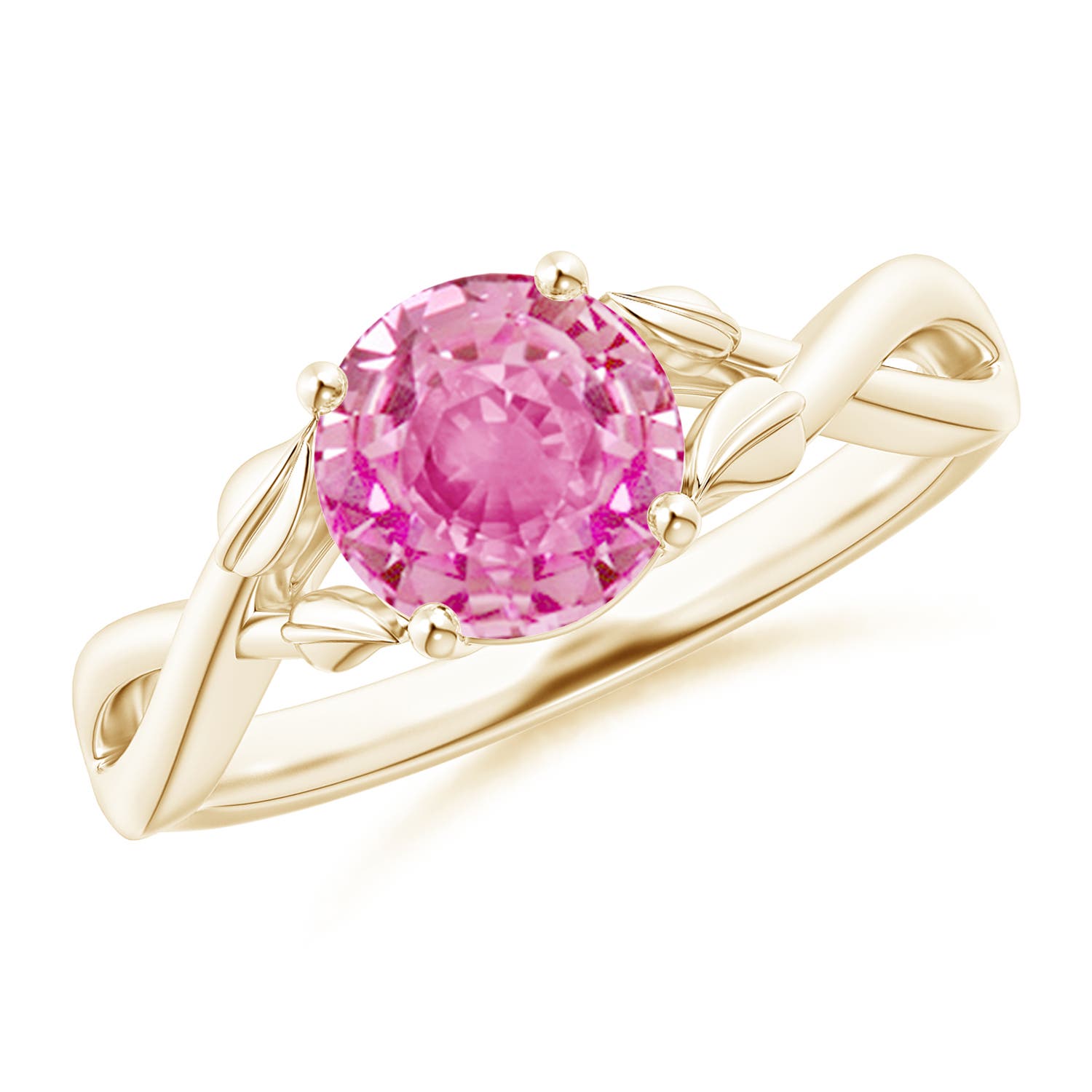 AA - Pink Sapphire / 1.6 CT / 14 KT Yellow Gold