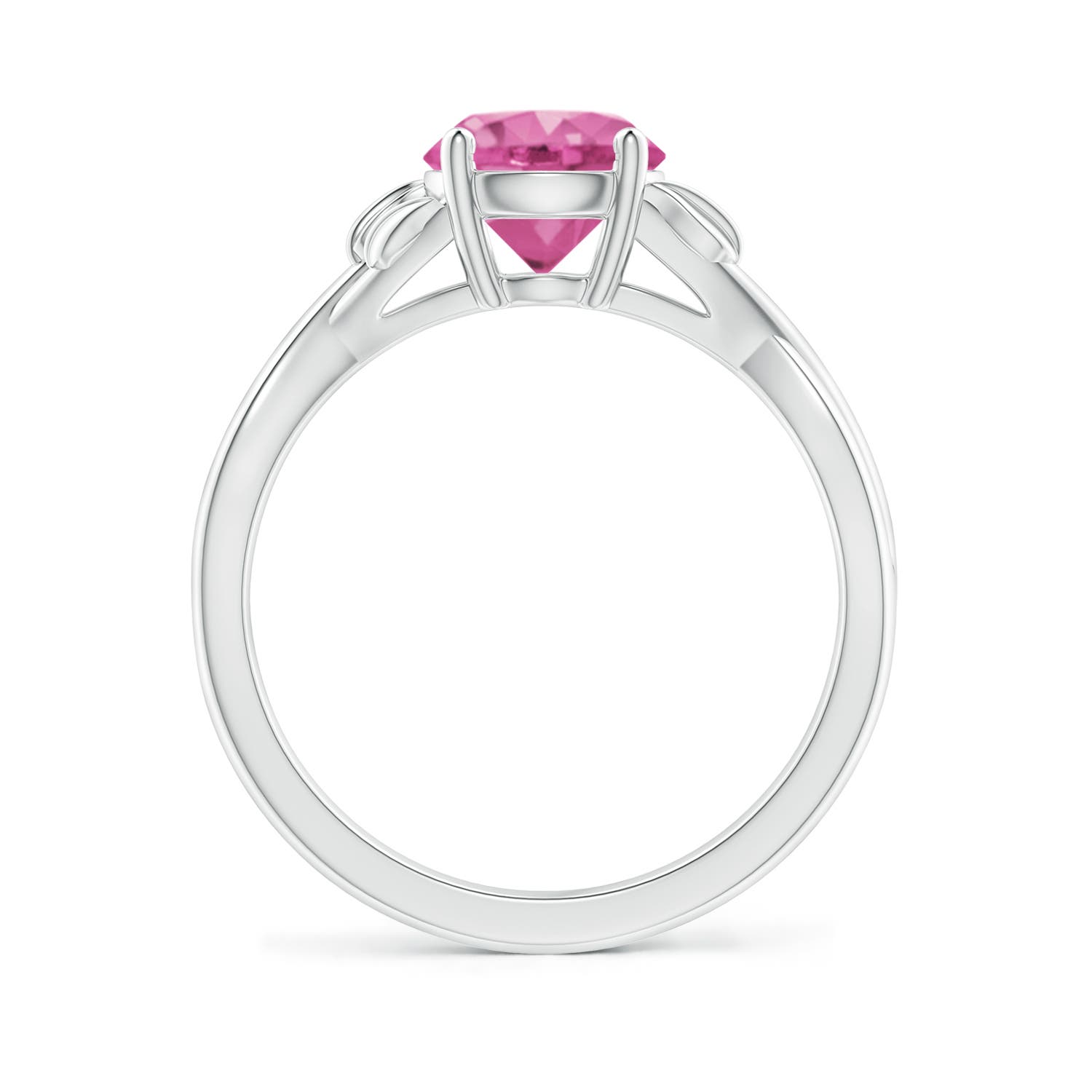 AAA - Pink Sapphire / 1.6 CT / 14 KT White Gold