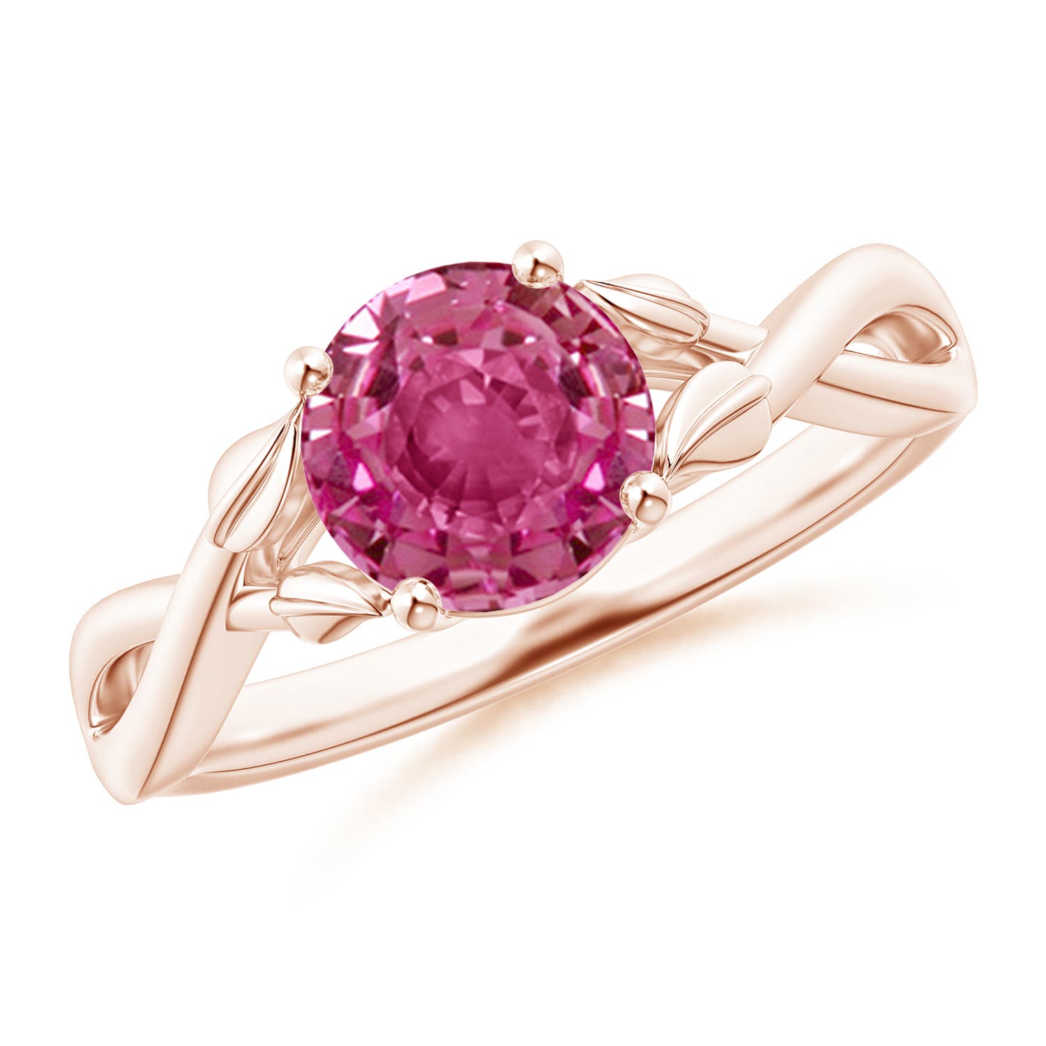 AAAA - Pink Sapphire / 1.6 CT / 14 KT Rose Gold