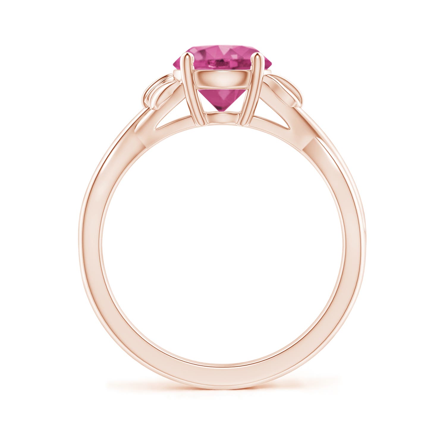 AAAA - Pink Sapphire / 1.6 CT / 14 KT Rose Gold