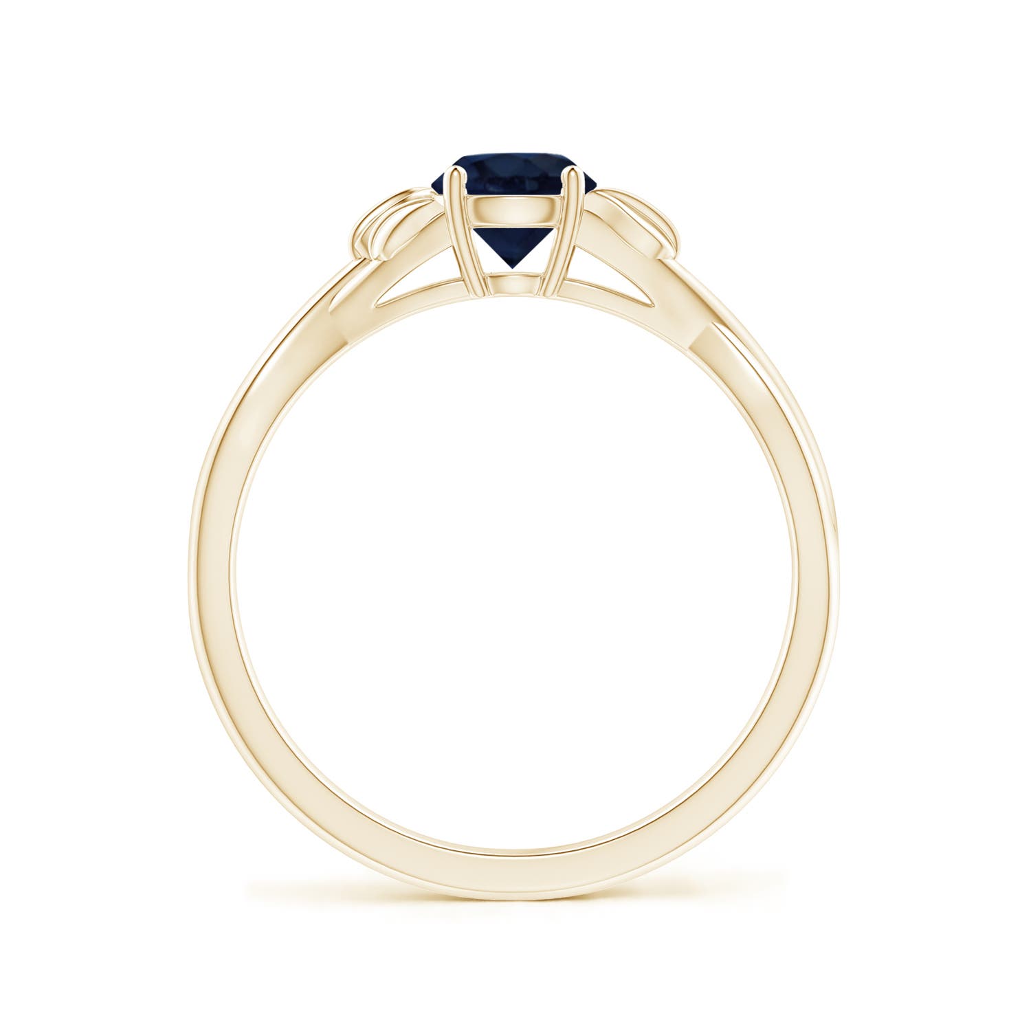 A - Blue Sapphire / 0.6 CT / 14 KT Yellow Gold