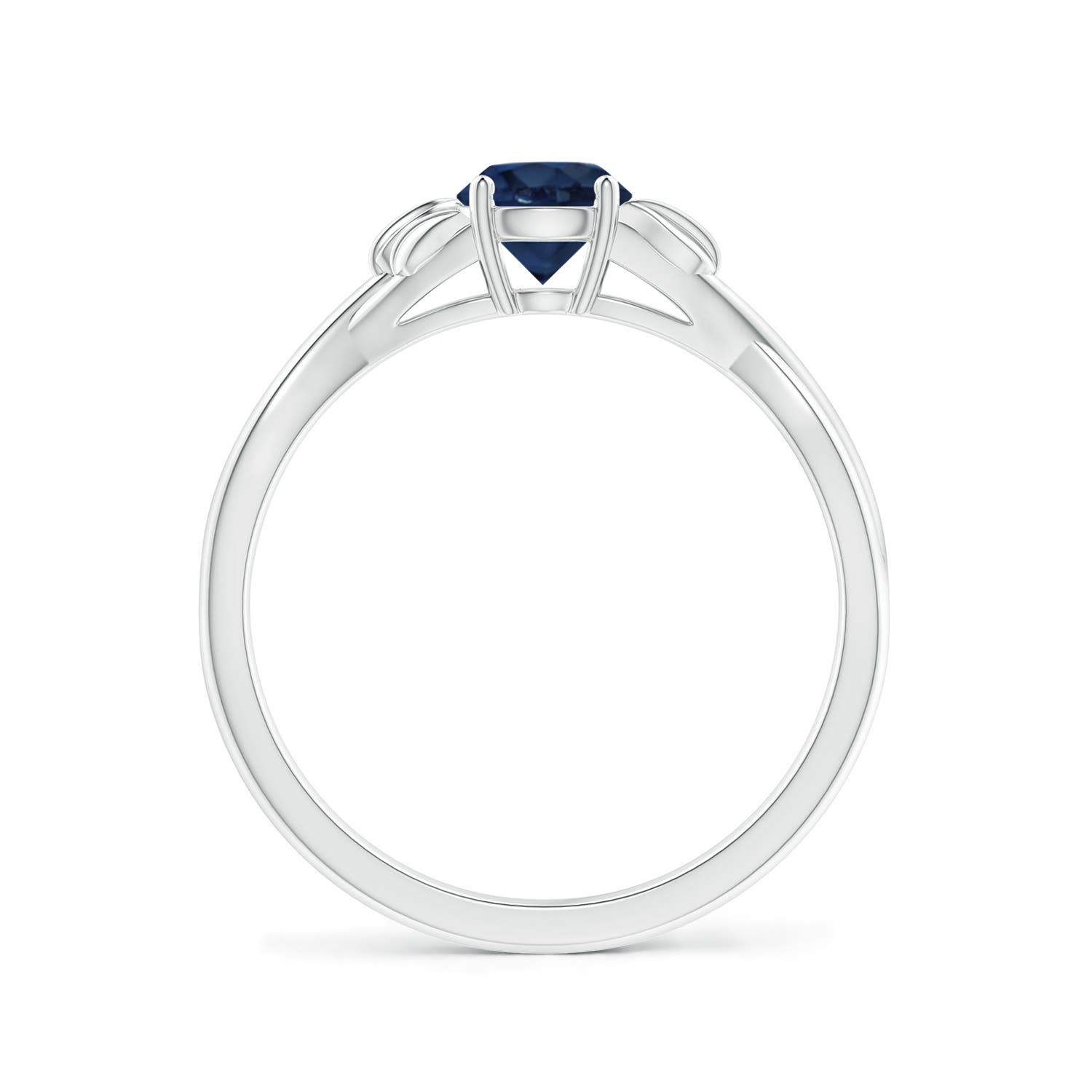 AA - Blue Sapphire / 0.6 CT / 14 KT White Gold