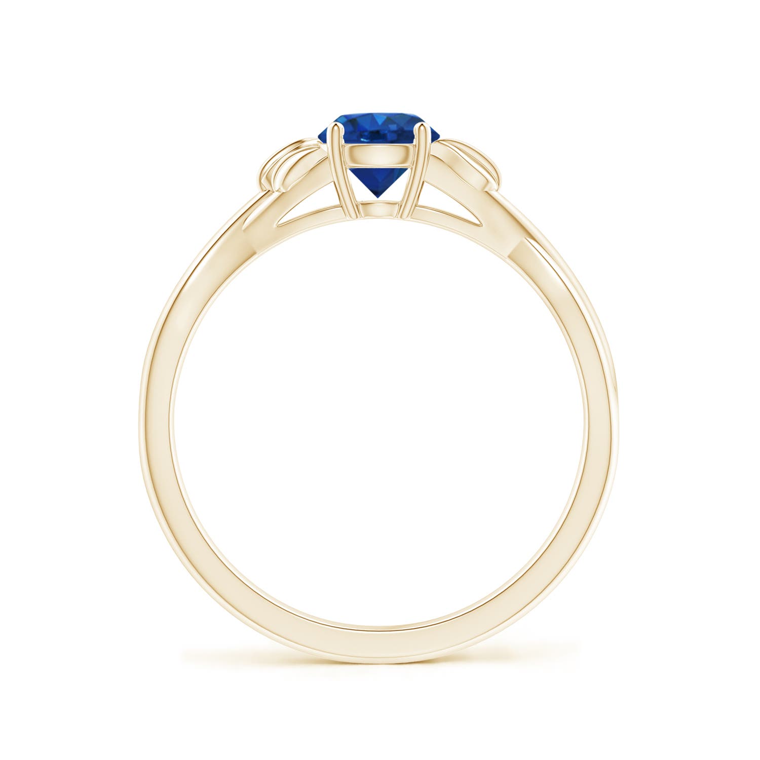 AAA - Blue Sapphire / 0.6 CT / 14 KT Yellow Gold