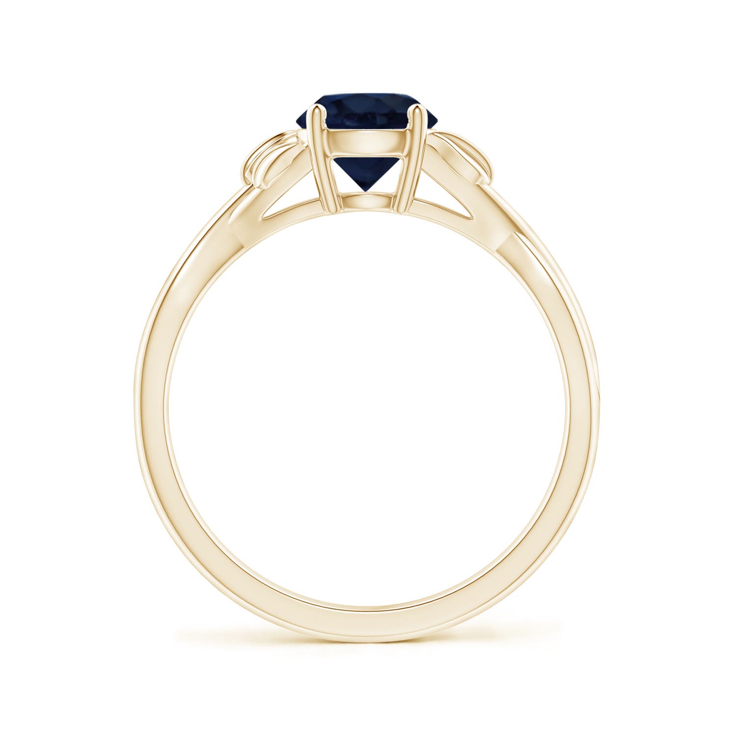 A - Blue Sapphire / 1 CT / 14 KT Yellow Gold