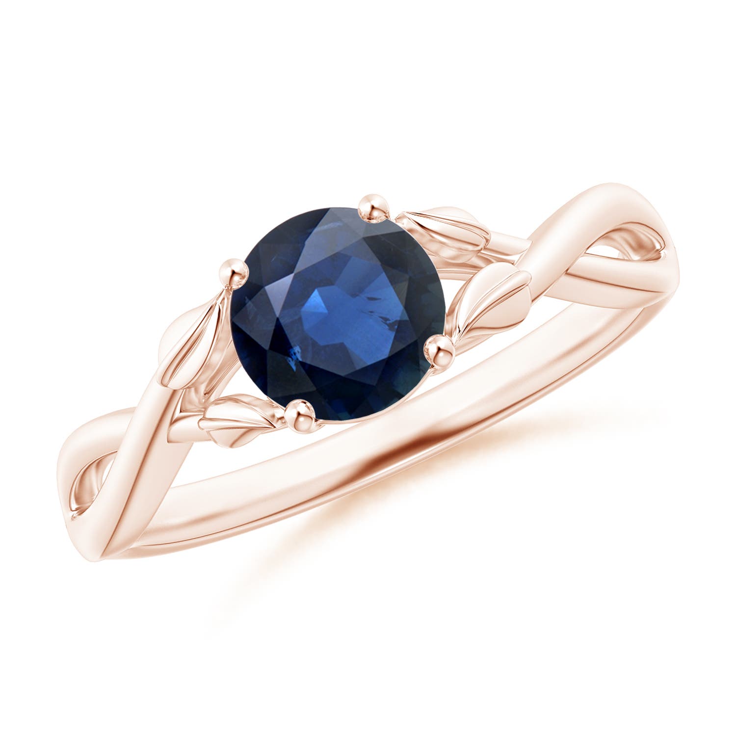 AA - Blue Sapphire / 1 CT / 14 KT Rose Gold