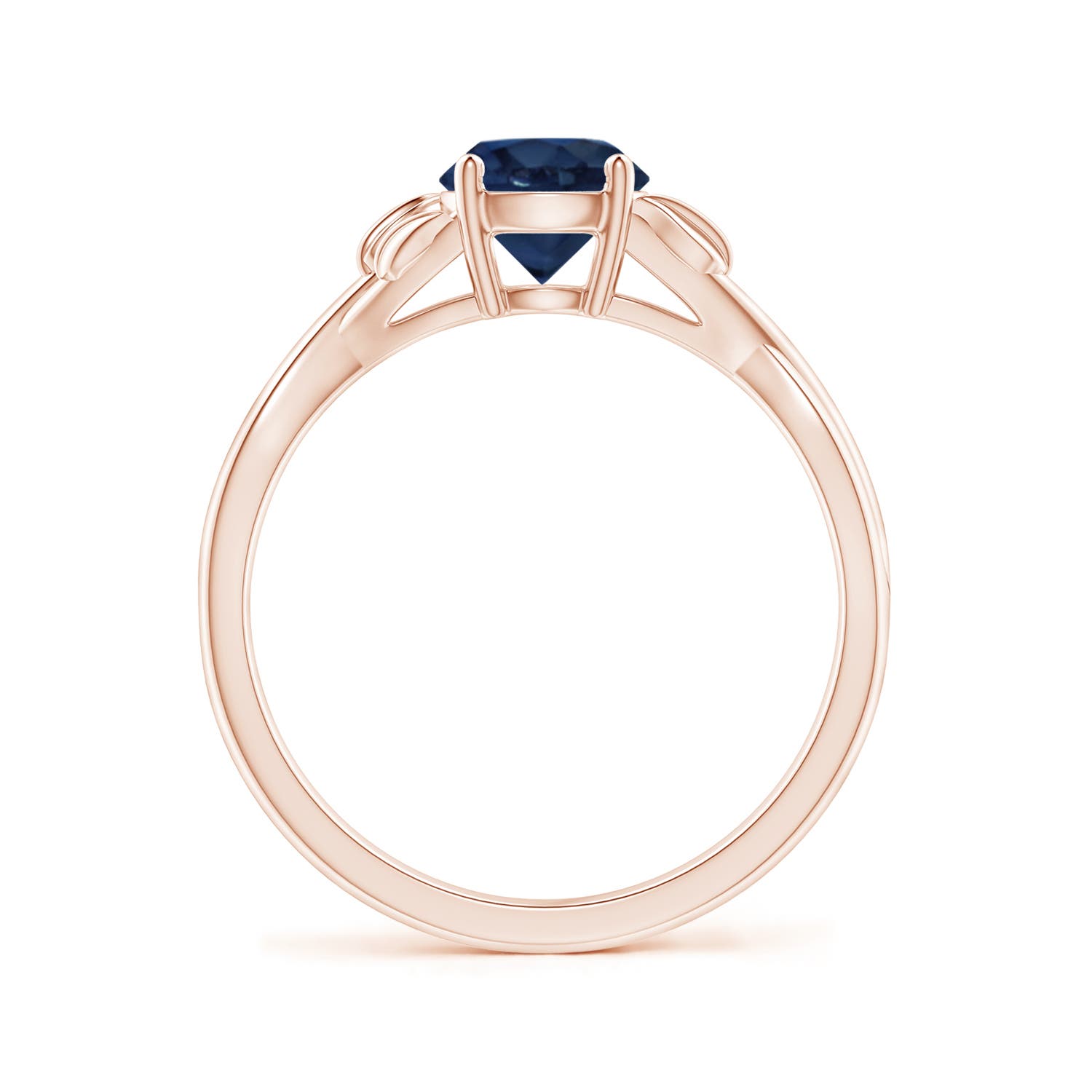 AA - Blue Sapphire / 1 CT / 14 KT Rose Gold