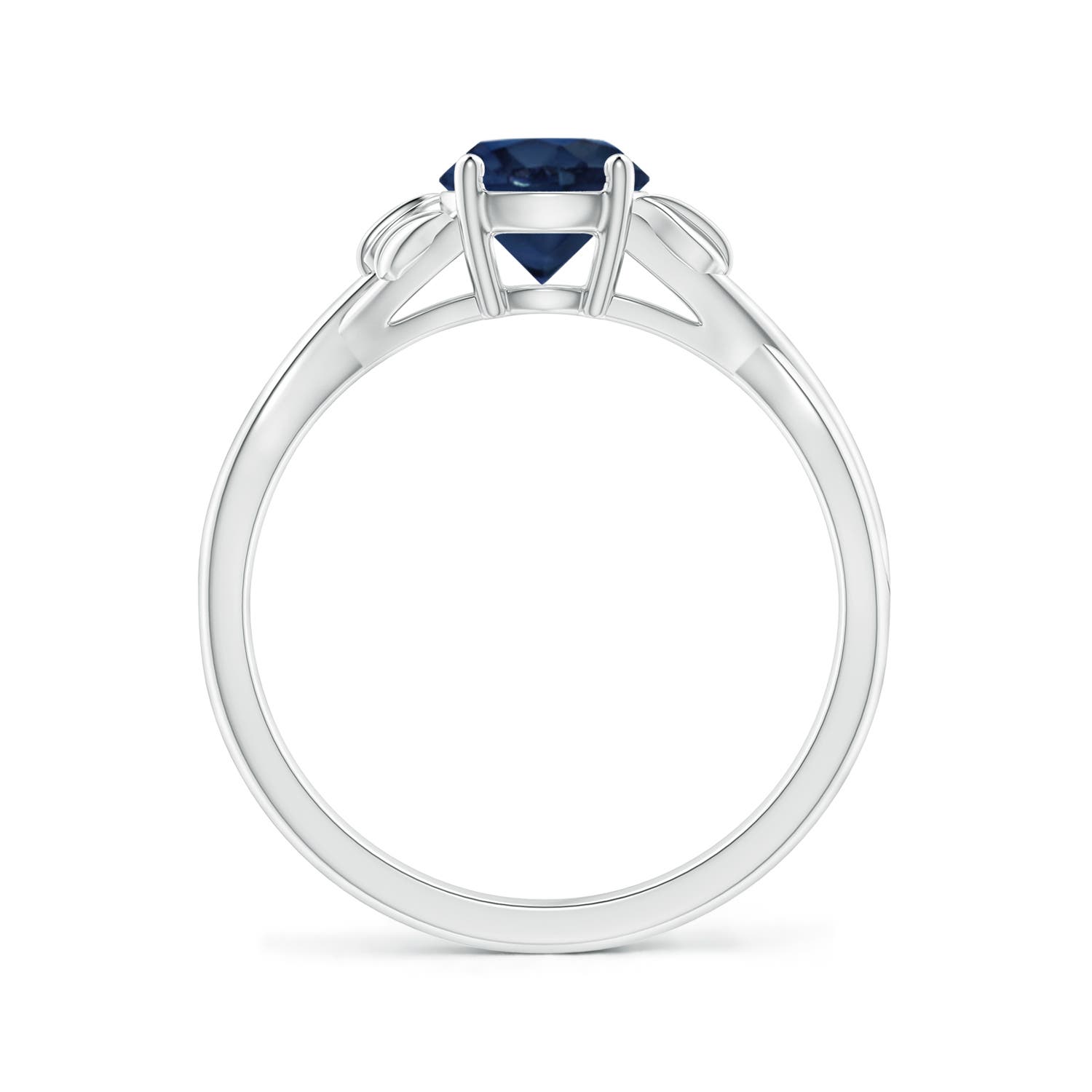 AA - Blue Sapphire / 1 CT / 14 KT White Gold