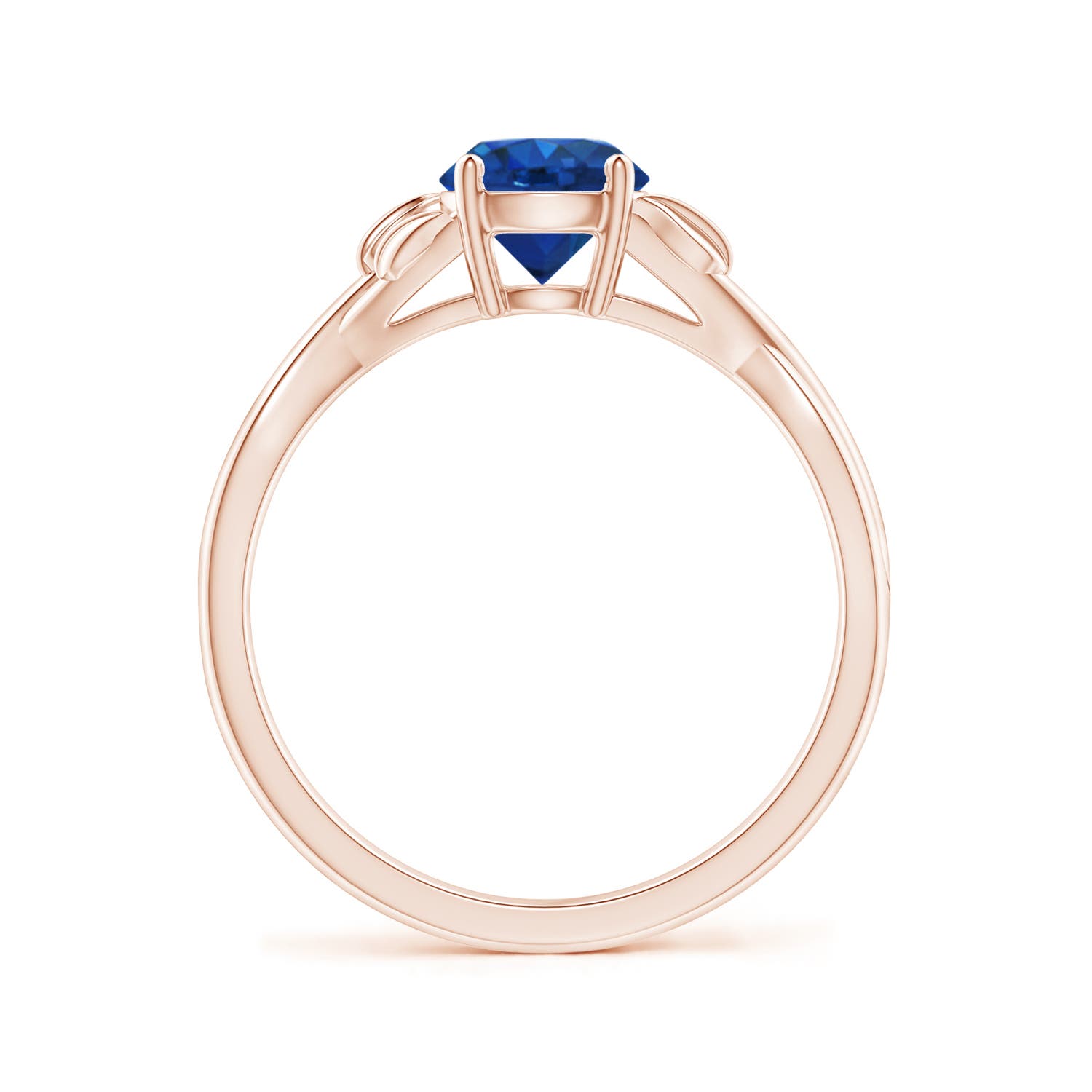 AAA - Blue Sapphire / 1 CT / 14 KT Rose Gold