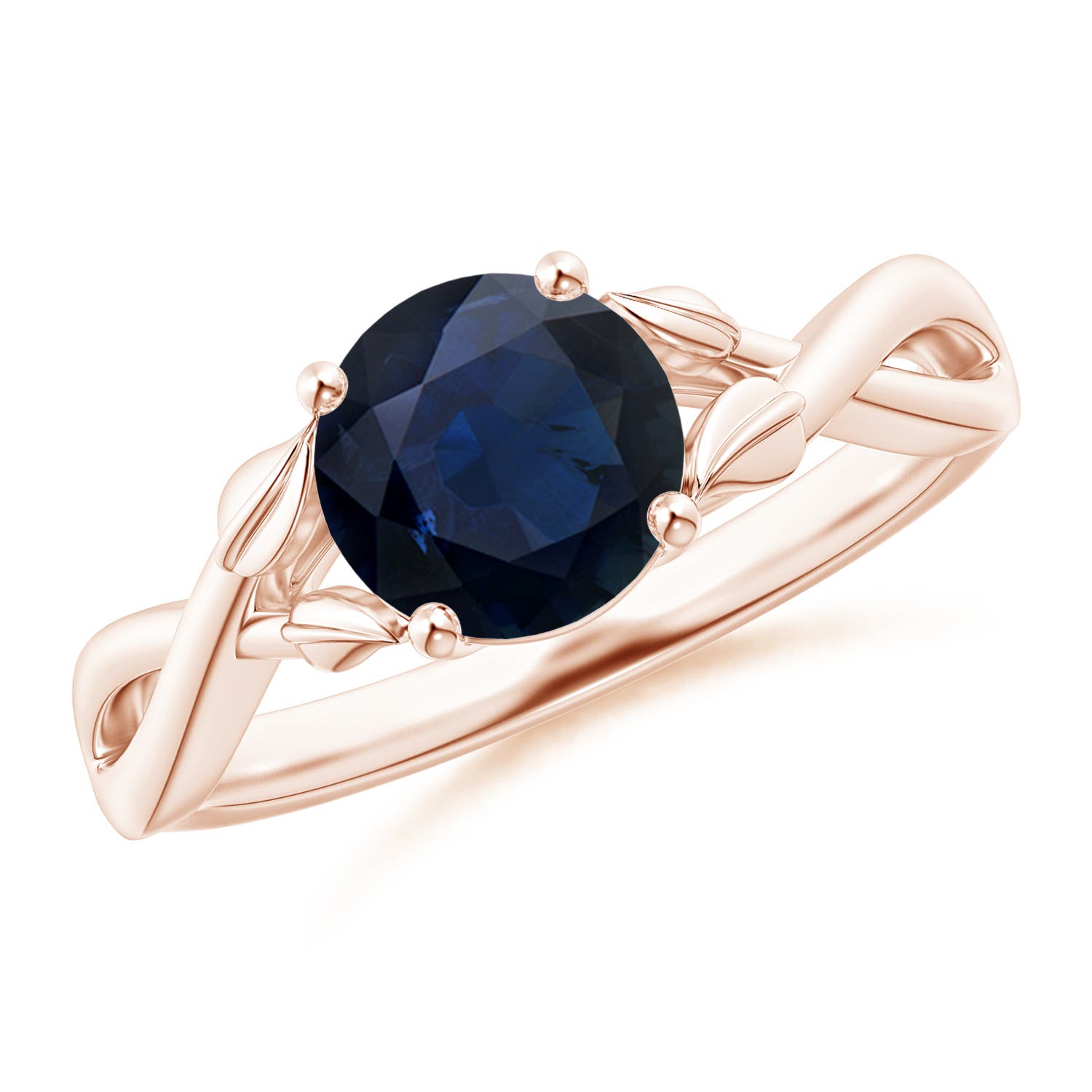 A - Blue Sapphire / 1.6 CT / 14 KT Rose Gold