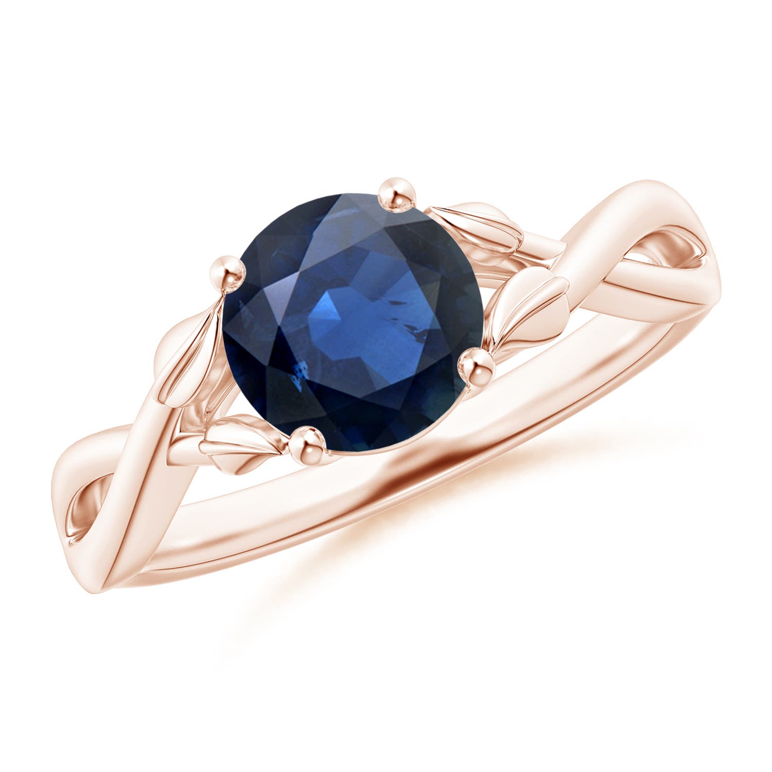 AA - Blue Sapphire / 1.6 CT / 14 KT Rose Gold