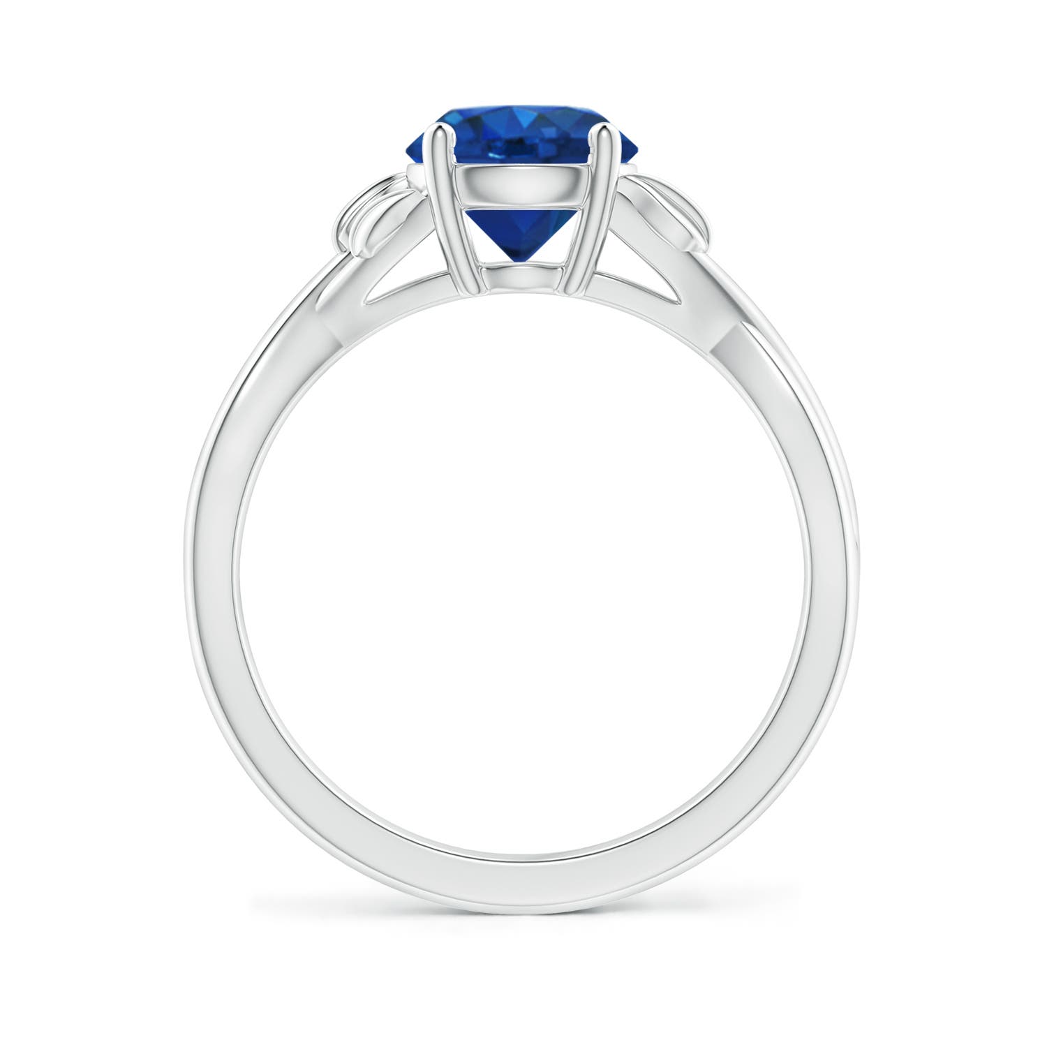 AAA - Blue Sapphire / 1.6 CT / 14 KT White Gold