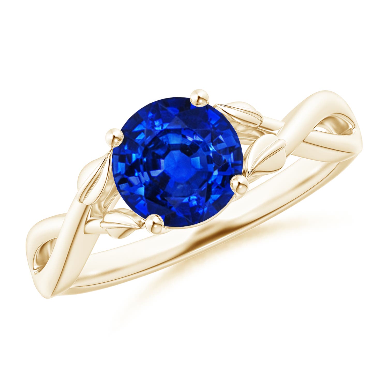 AAAA - Blue Sapphire / 1.6 CT / 14 KT Yellow Gold