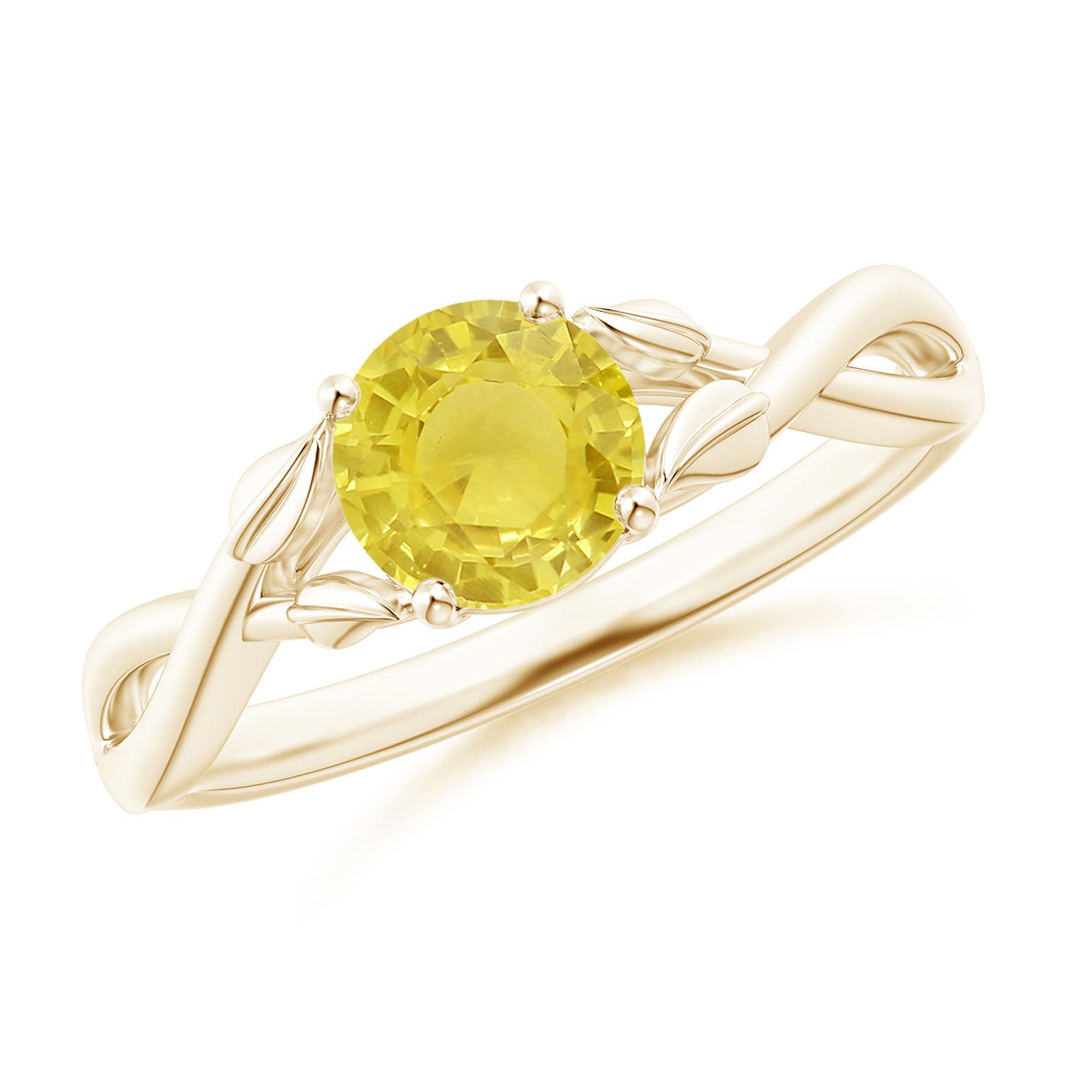 A - Yellow Sapphire / 1 CT / 14 KT Yellow Gold