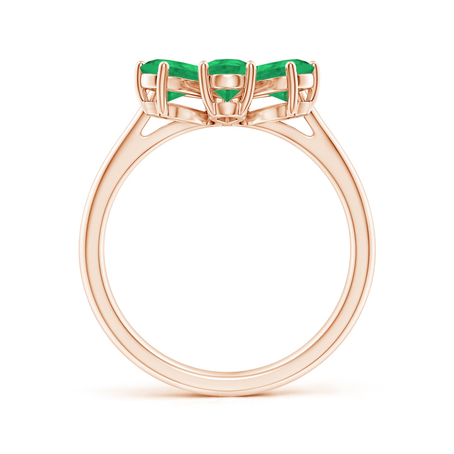 A - Emerald / 2.14 CT / 14 KT Rose Gold