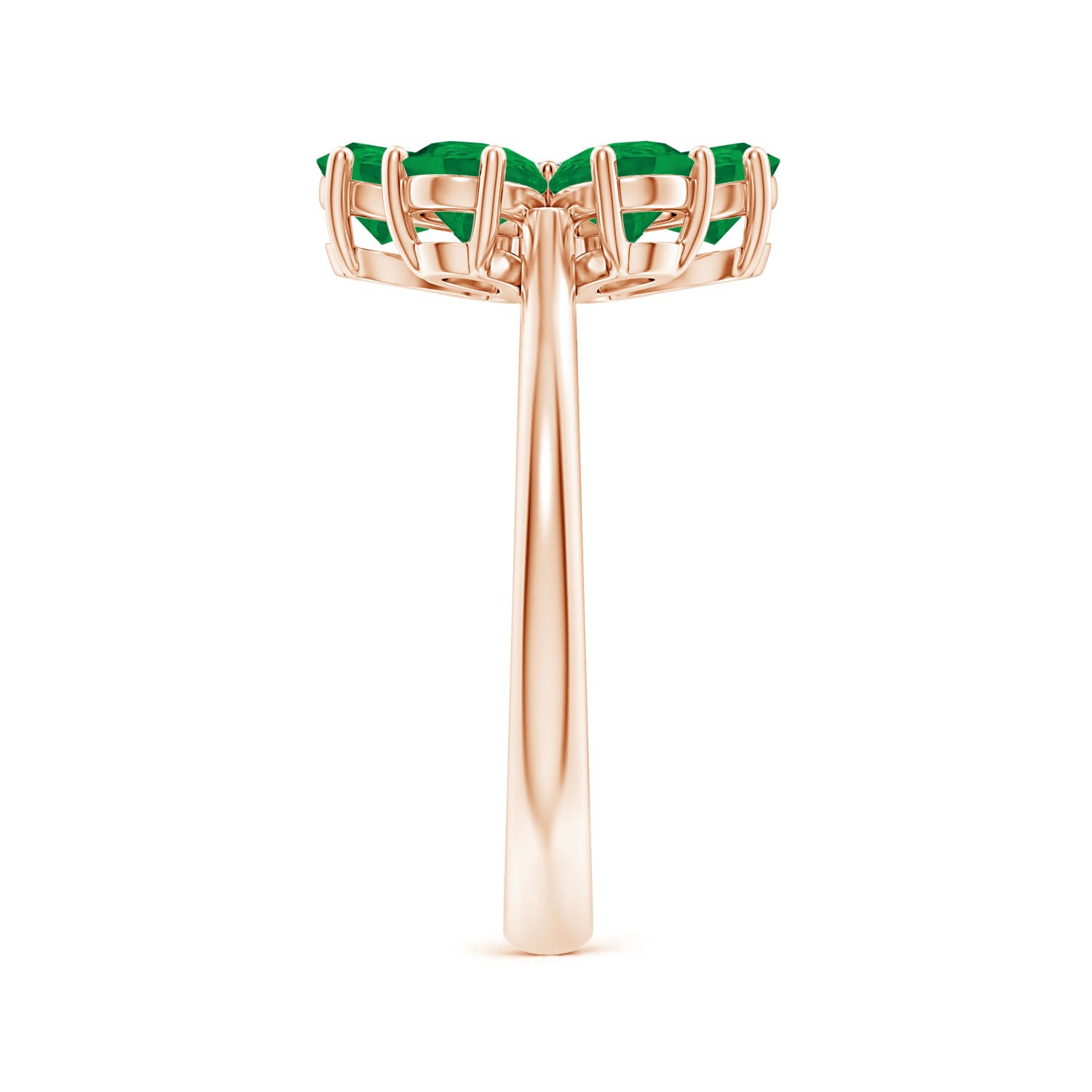 AA - Emerald / 2.14 CT / 14 KT Rose Gold