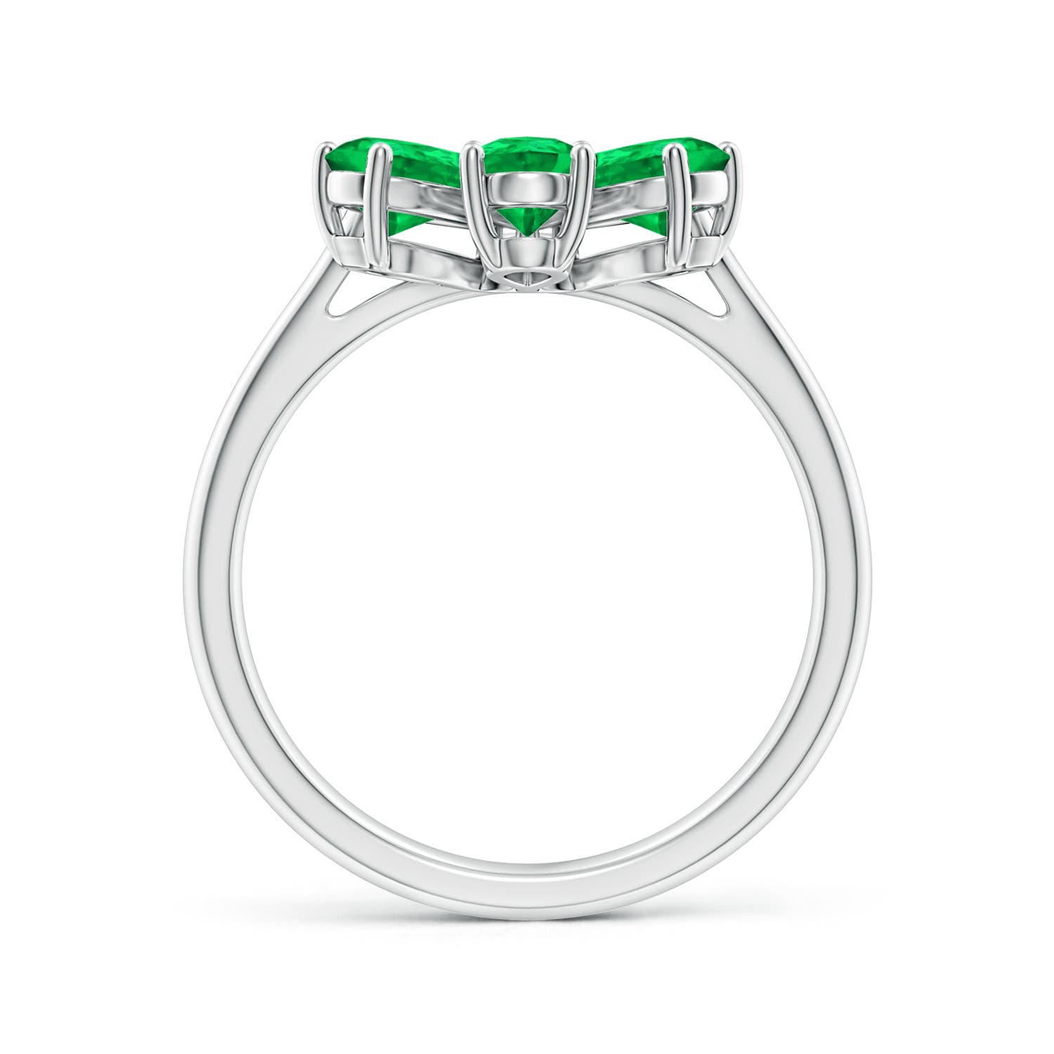 AAA - Emerald / 2.14 CT / 14 KT White Gold