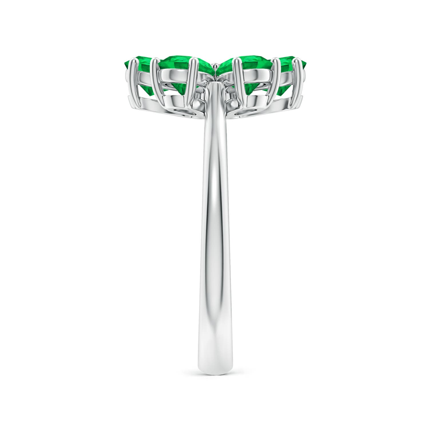 AAA - Emerald / 2.14 CT / 14 KT White Gold