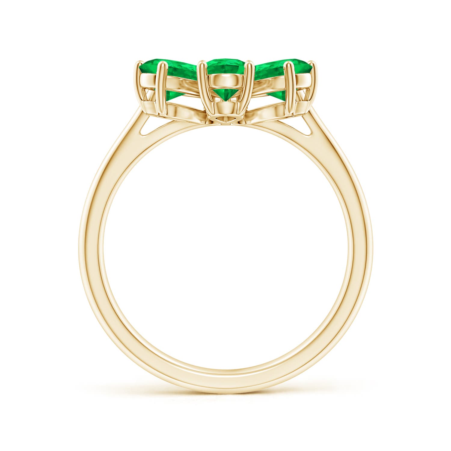 AAA - Emerald / 2.14 CT / 14 KT Yellow Gold