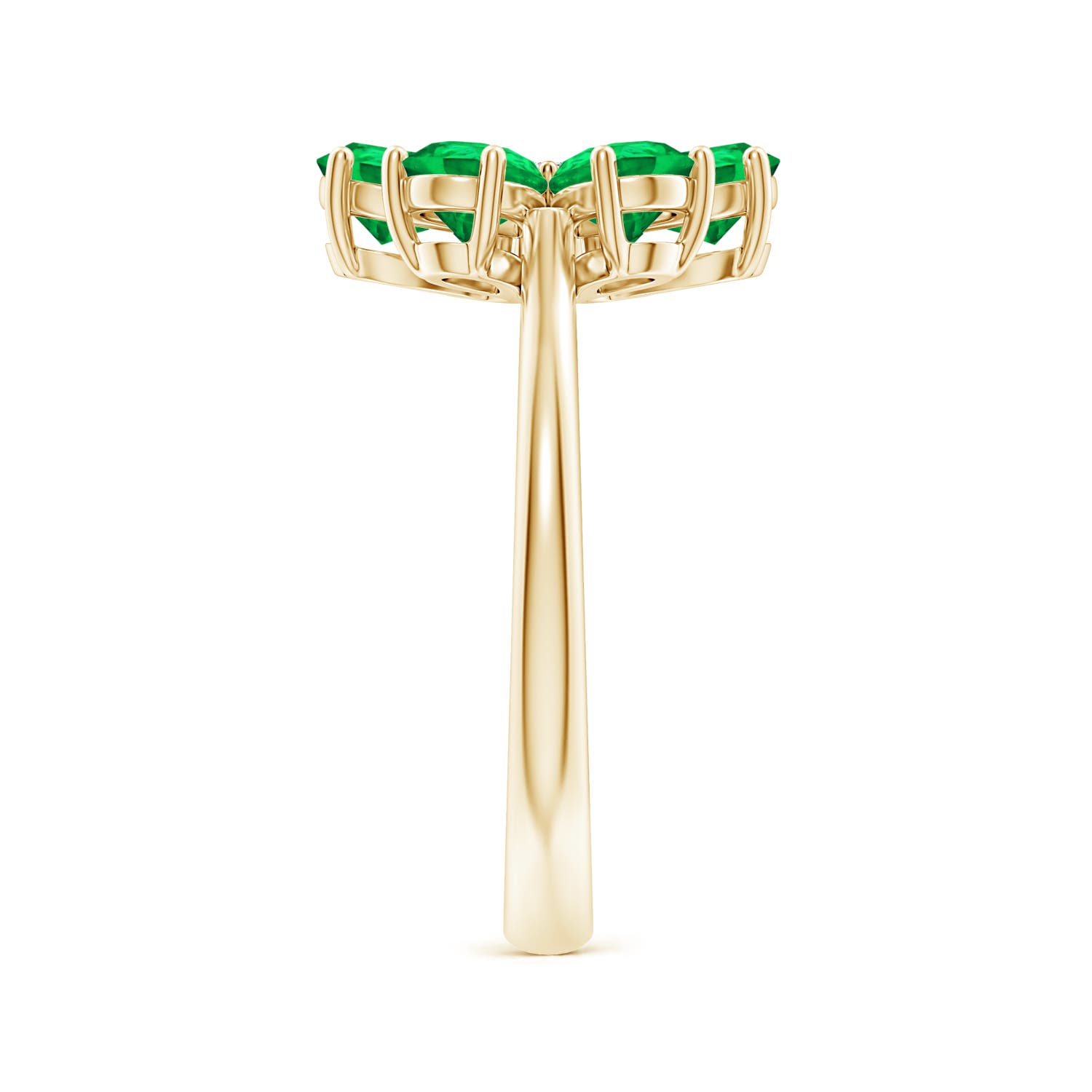 AAA - Emerald / 2.14 CT / 14 KT Yellow Gold