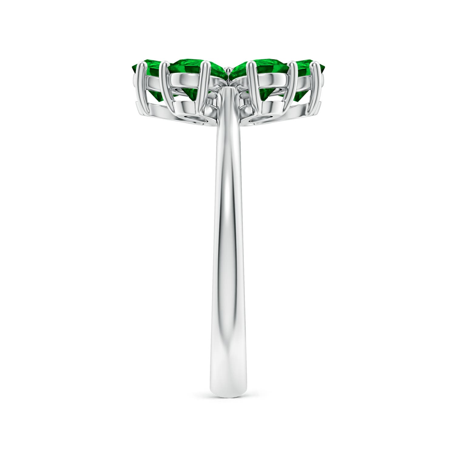 AAAA - Emerald / 2.14 CT / 14 KT White Gold