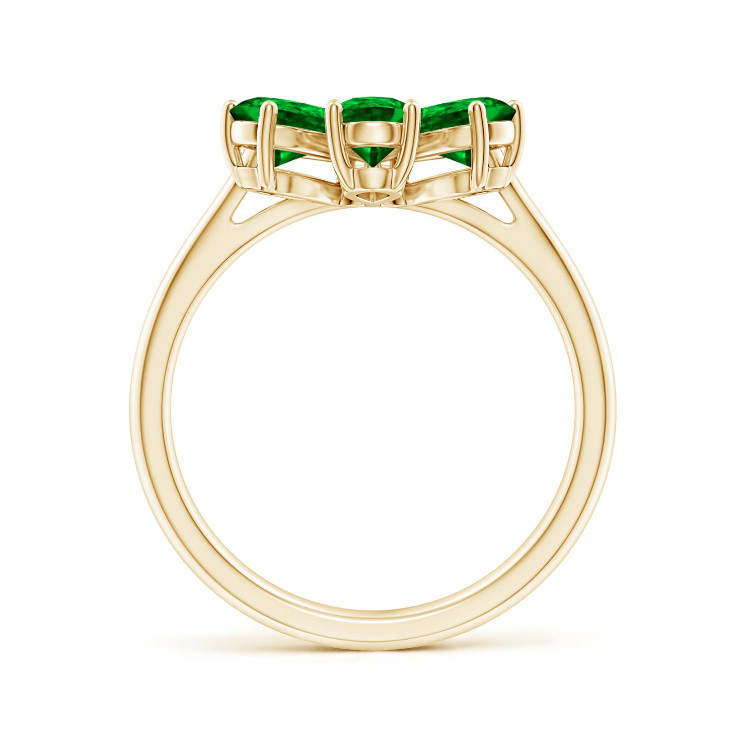 AAAA - Emerald / 2.14 CT / 14 KT Yellow Gold