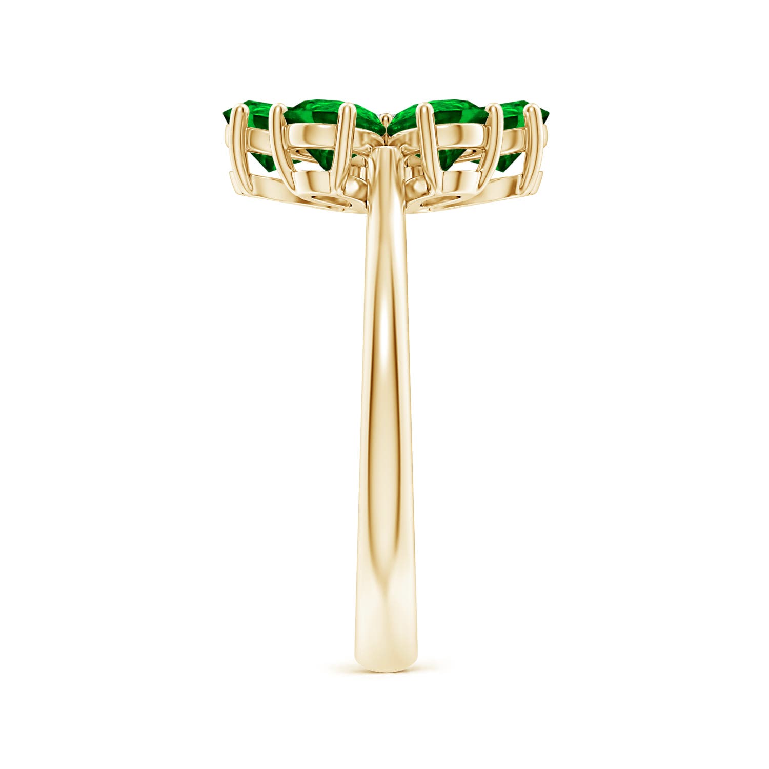 AAAA - Emerald / 2.14 CT / 14 KT Yellow Gold