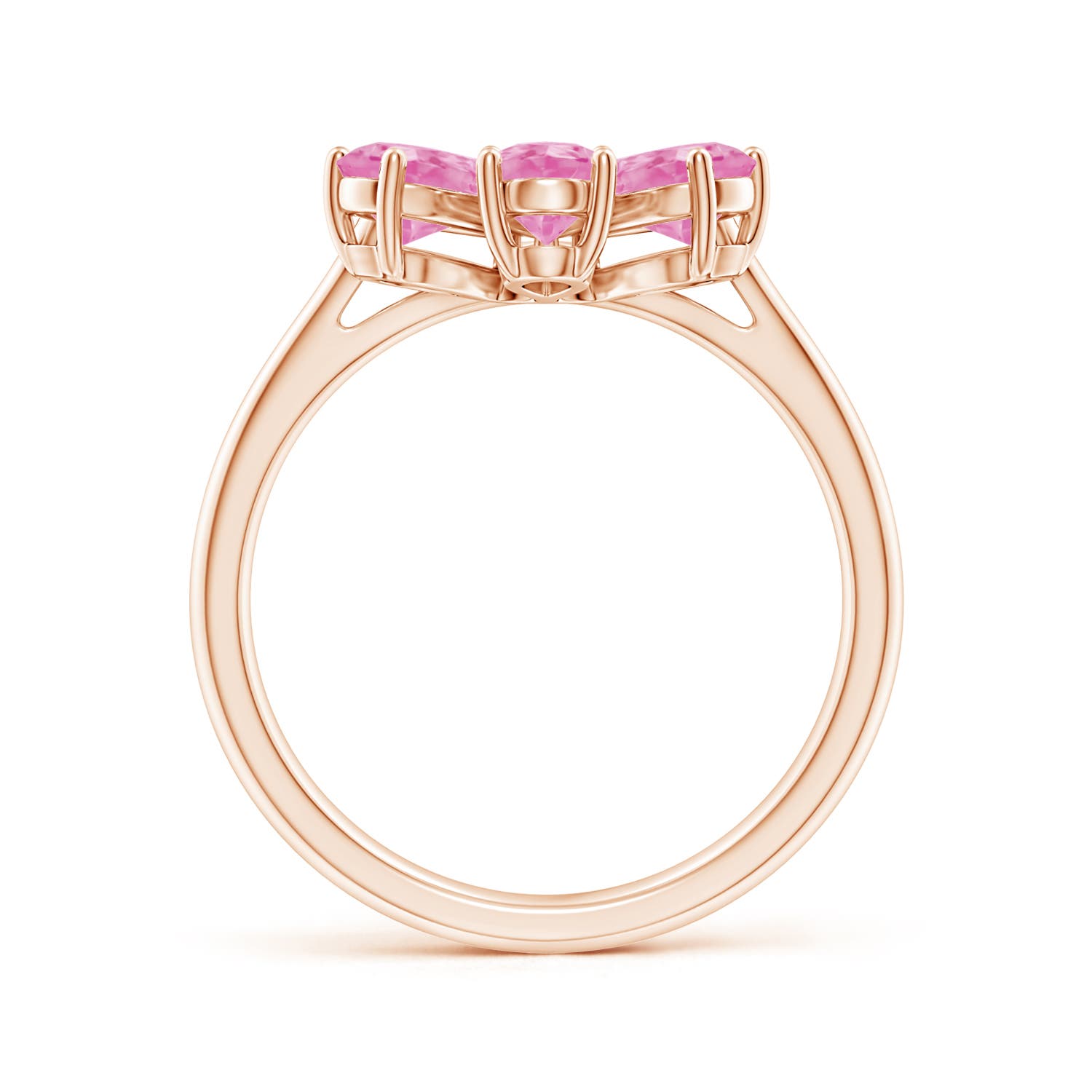 A - Pink Sapphire / 2.74 CT / 14 KT Rose Gold