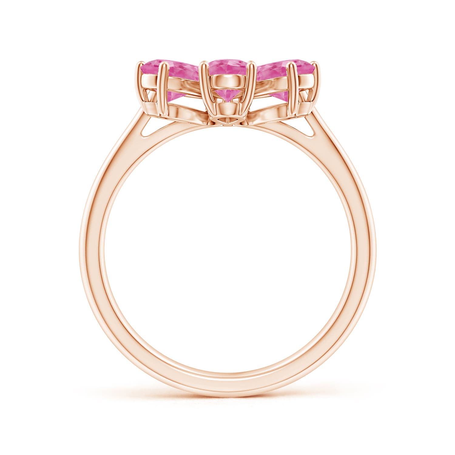 AA - Pink Sapphire / 2.74 CT / 14 KT Rose Gold