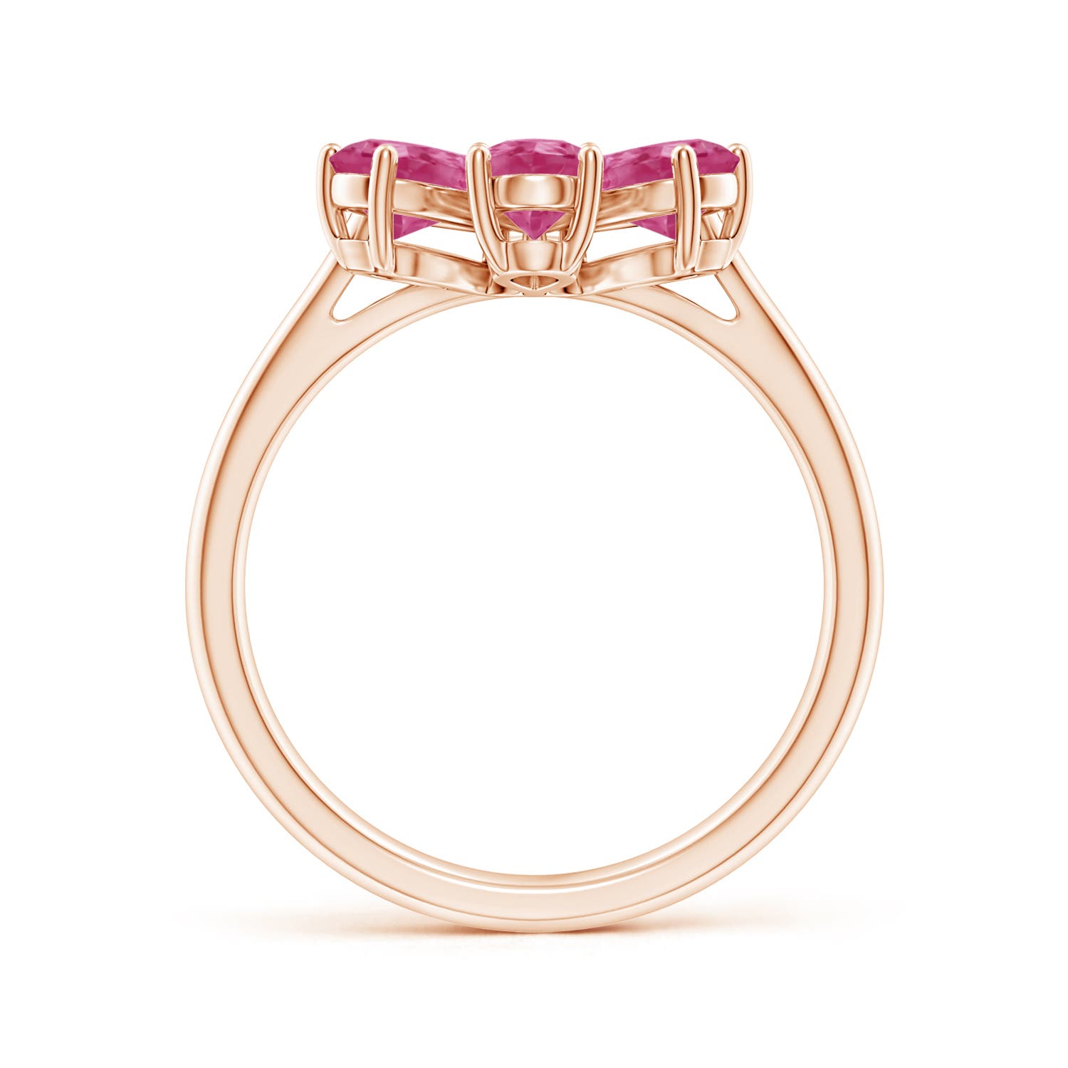 AAAA - Pink Sapphire / 2.74 CT / 14 KT Rose Gold