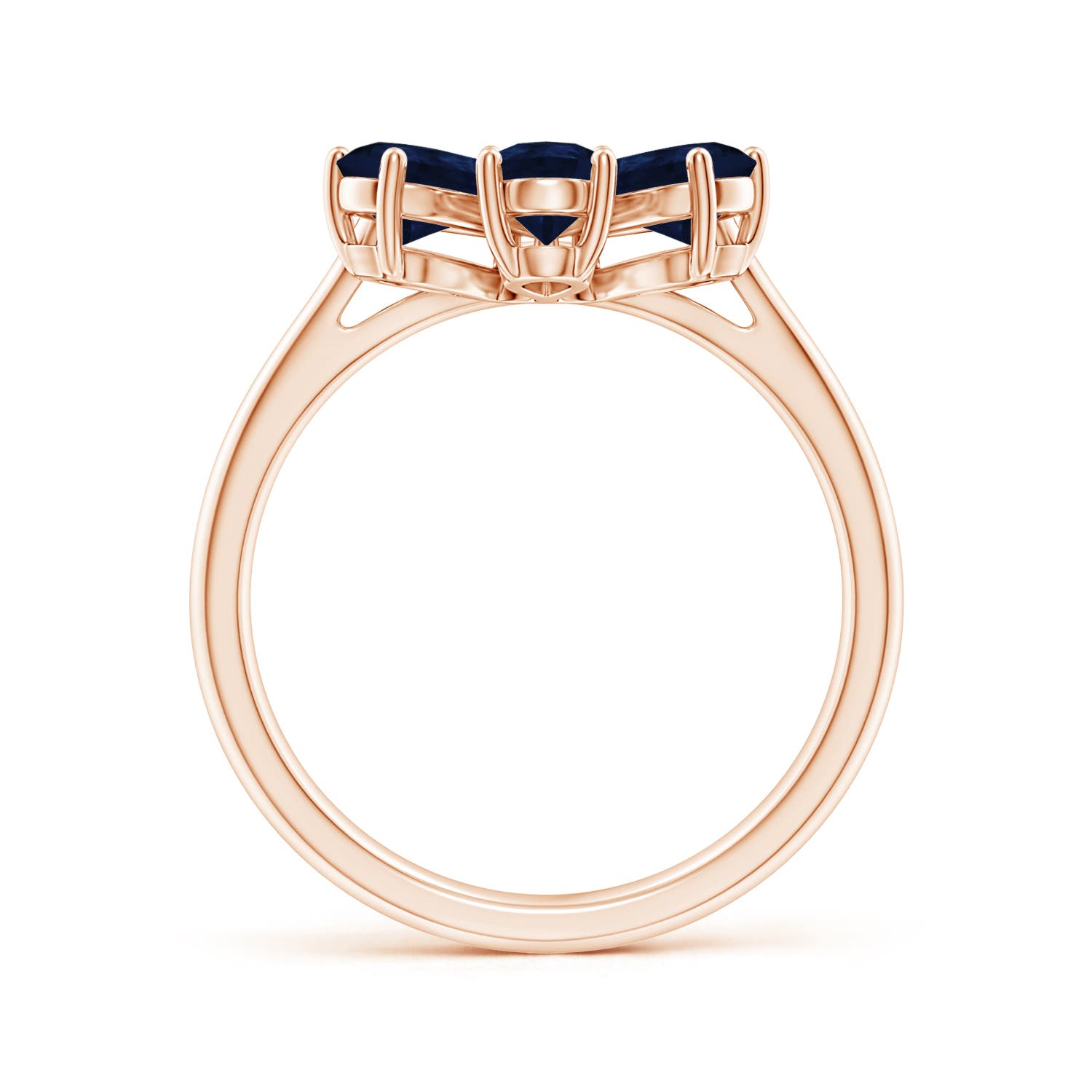 A - Blue Sapphire / 2.44 CT / 14 KT Rose Gold