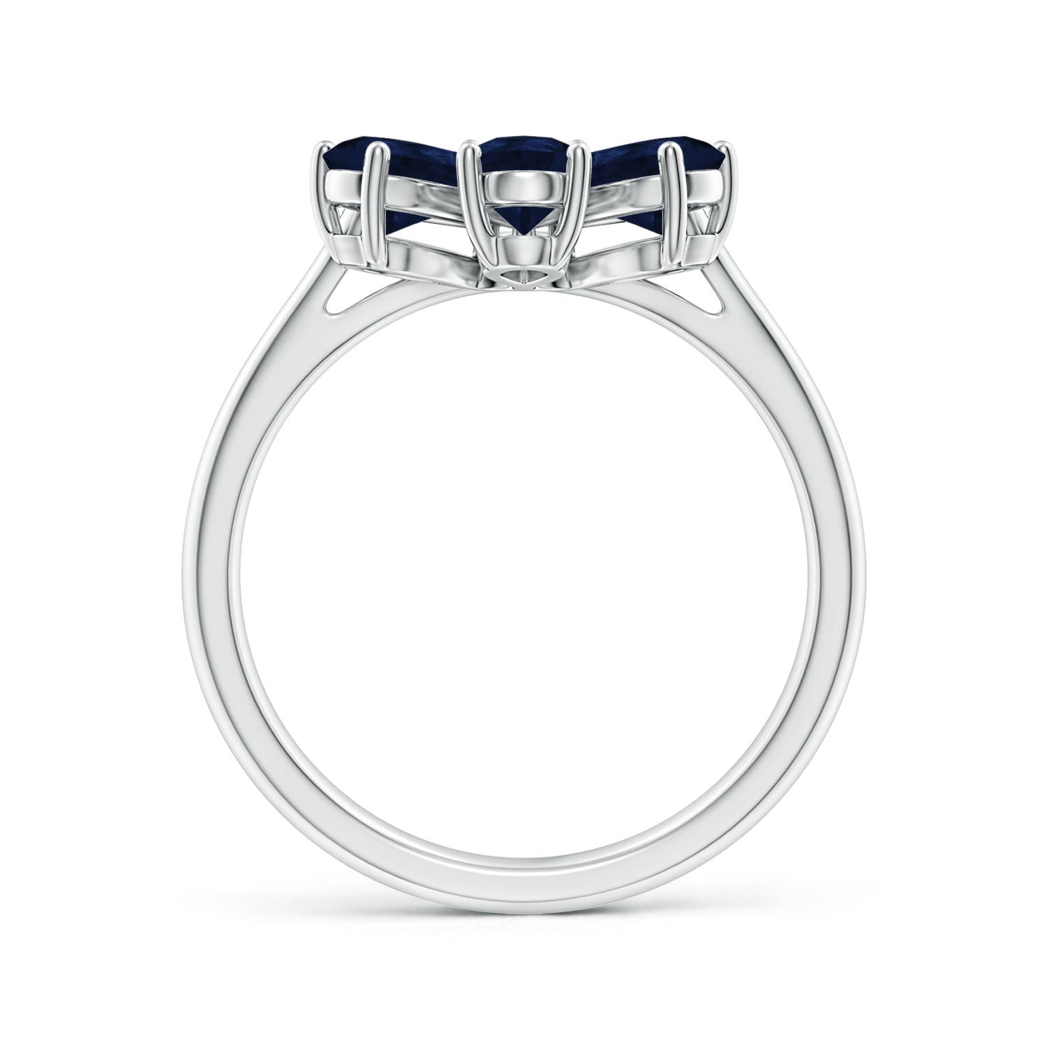 A - Blue Sapphire / 2.44 CT / 14 KT White Gold