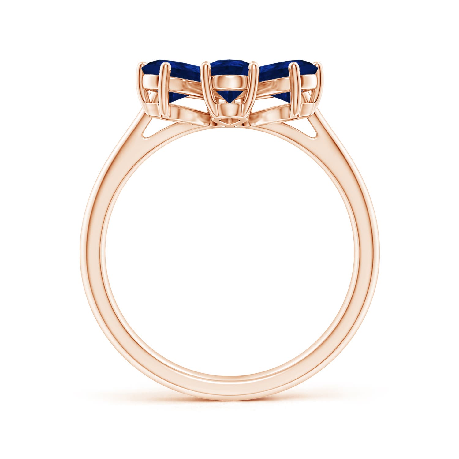 AA - Blue Sapphire / 2.44 CT / 14 KT Rose Gold